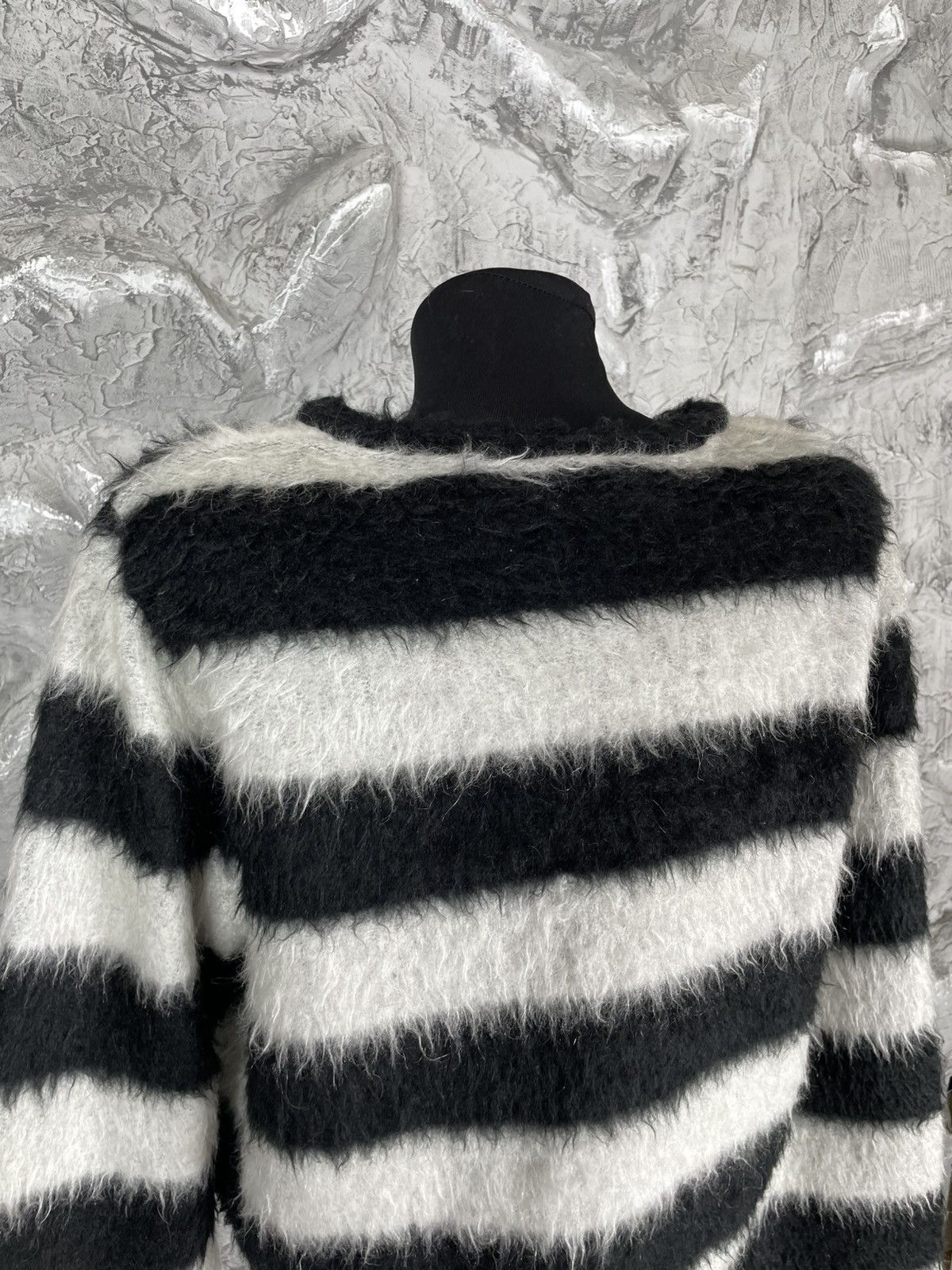 N21 N21 Striped Mohair Sweater RRP$500 Watanabe Yohji Marni Vibe Size US S / EU 44-46 / 1 - 8 Thumbnail