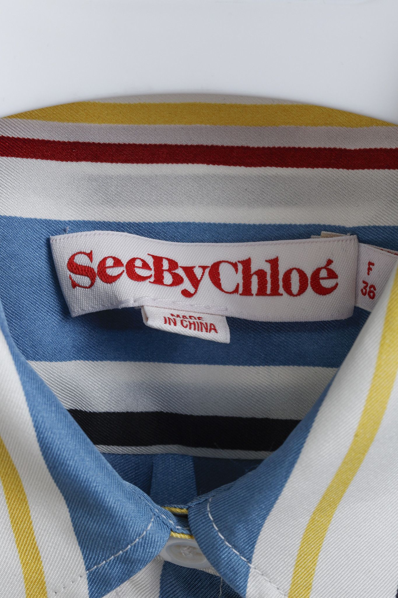 See by Chloe See by Chloe Multicolour Stripes Silk Blouse Size S / US 4 / IT 40 - 4 Thumbnail