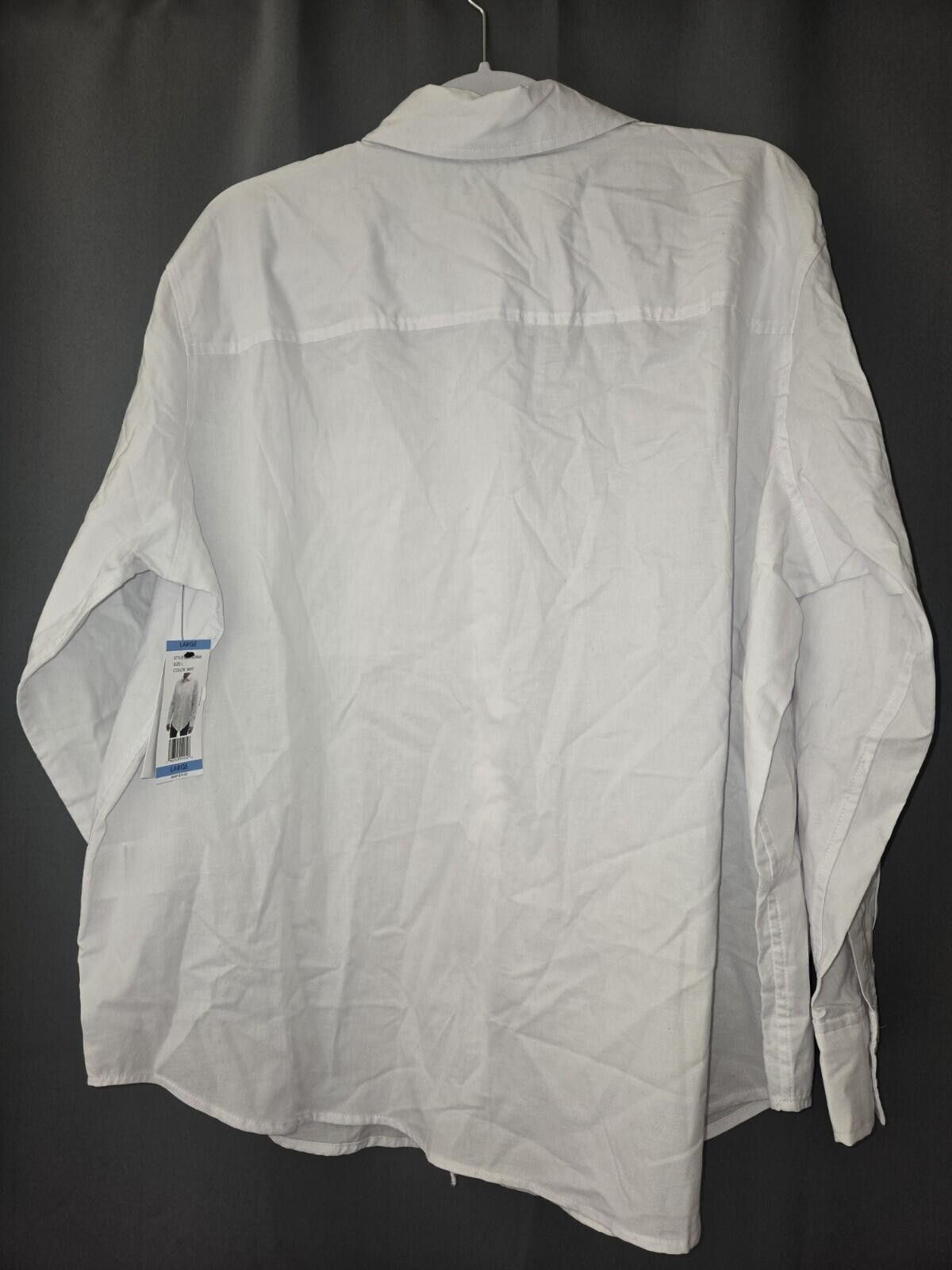 Calvin Klein Calvin Klein Women's Long Sleeve Button Down Woven Top Large Size L / US 10 / IT 46 - 2 Thumbnail