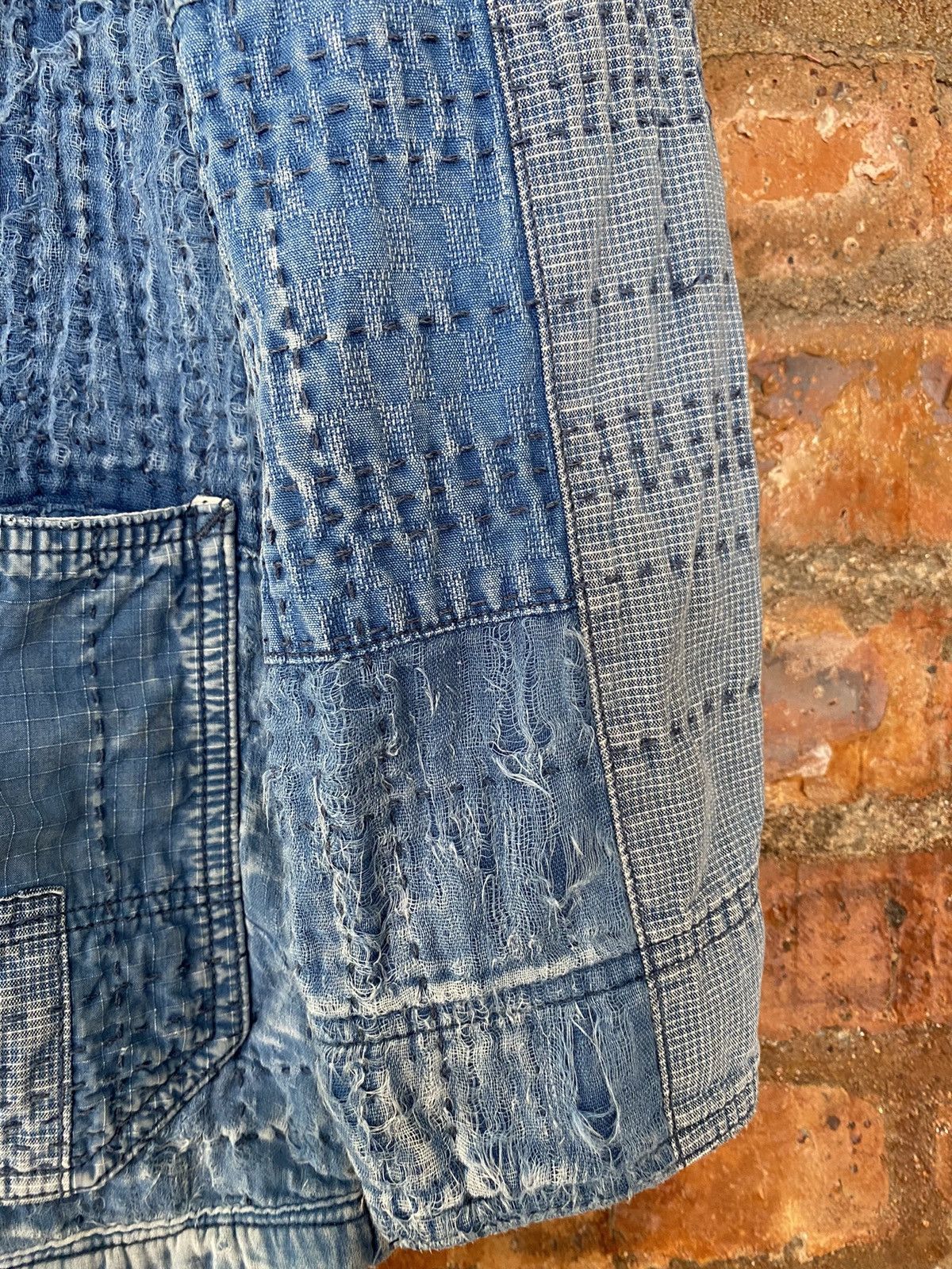 FDMTL Iconic Sashiko Boro Jacket 10 Year Wash Size US L / EU 52-54 / 3 - 10 Thumbnail