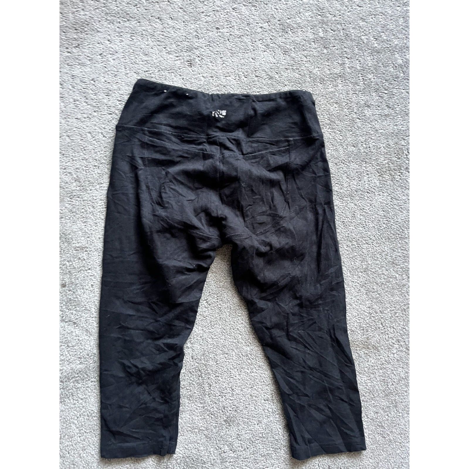 Vintage Marika Sport Women's Hi Rise Wik Capri Leggings Black M Leggings Sports Capris Women Size 32" / US 10 / IT 46 - 2 Thumbnail