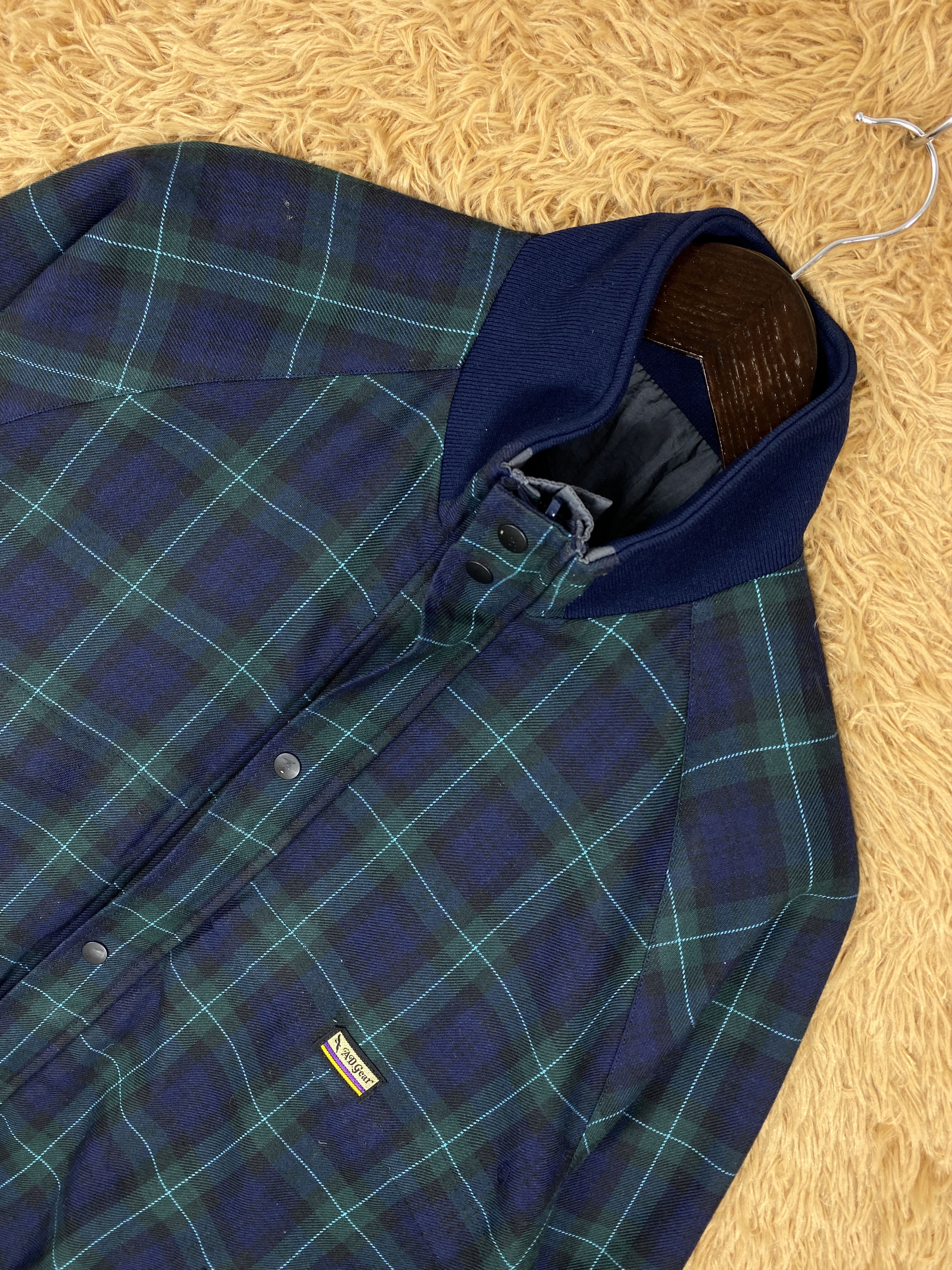 Japanese Brand Vintage AD Gear Reversible Flannel Jacket J2350 Size US S / EU 44-46 / 1 - 2 Thumbnail