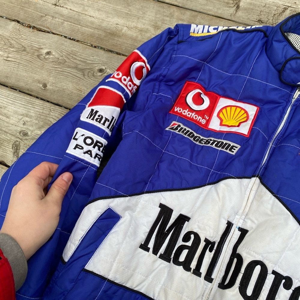 Ferrari × Vintage Vintage 1997 Ferrari Racing Jacket Blue With Malboro embroi Size US M / EU 48-50 / 2 - 2 Thumbnail