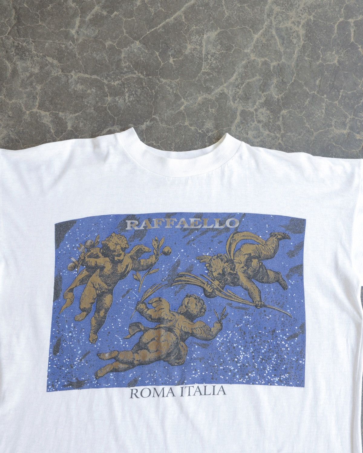 Vintage Vintage 90s Raffelo Leonardo Angel Bible Wings Art USA Tee Size US M / EU 48-50 / 2 - 2 Thumbnail