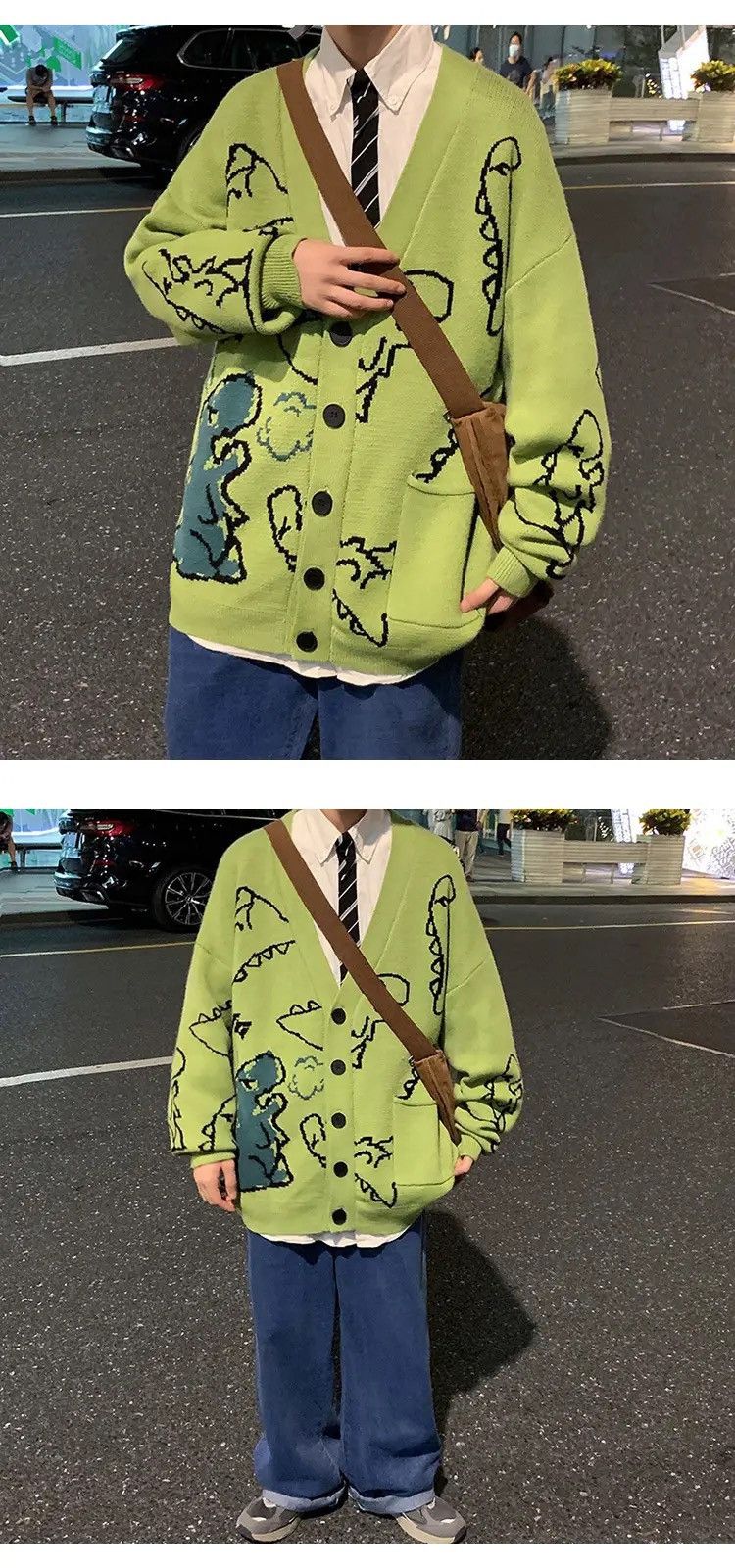 Other Crocodile Graphic Knit Sweater Size US L / EU 52-54 / 3 - 5 Thumbnail