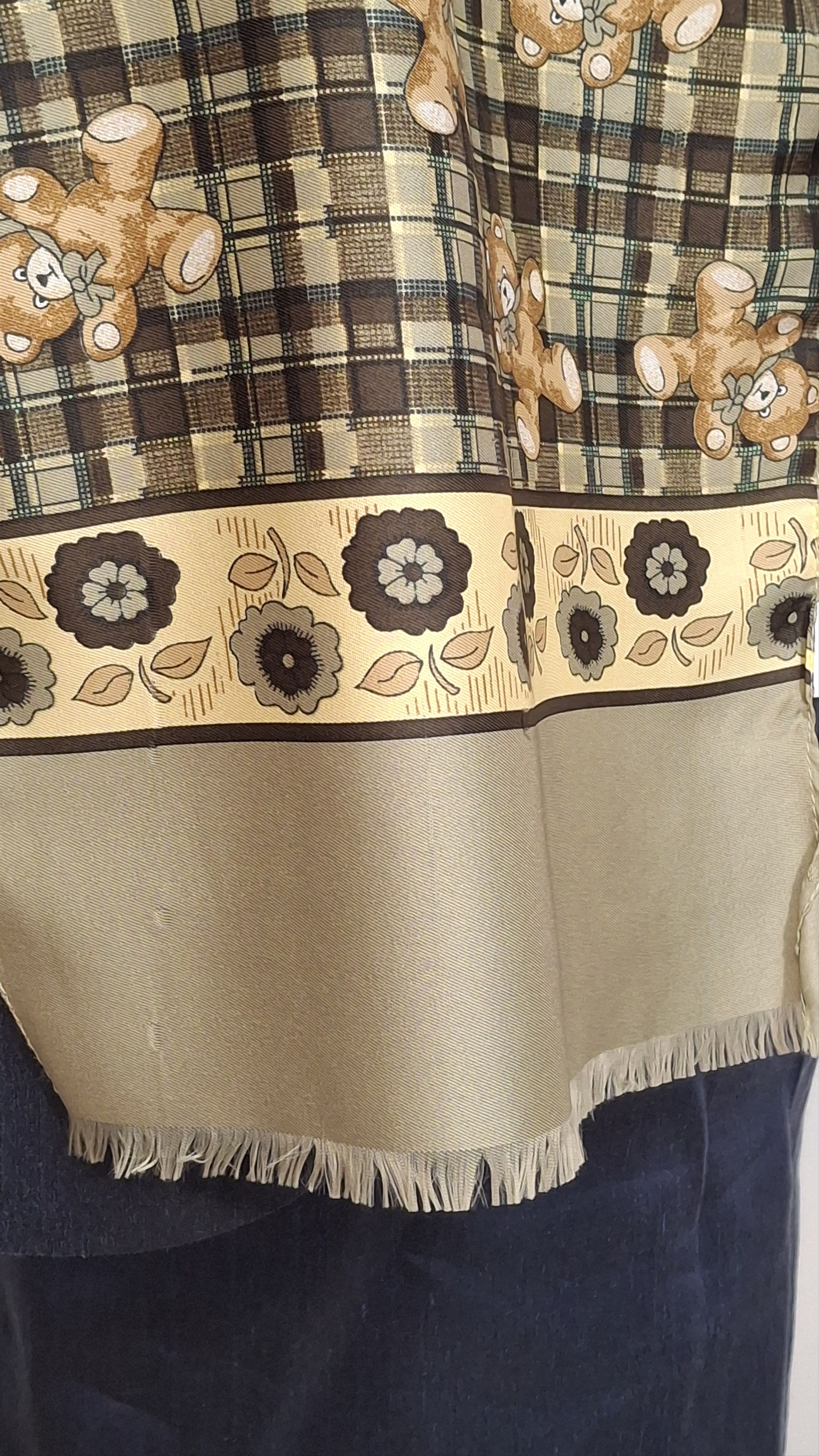 Vintage Vintage teddy bear scarf made in Italy Size ONE SIZE - 3 Thumbnail