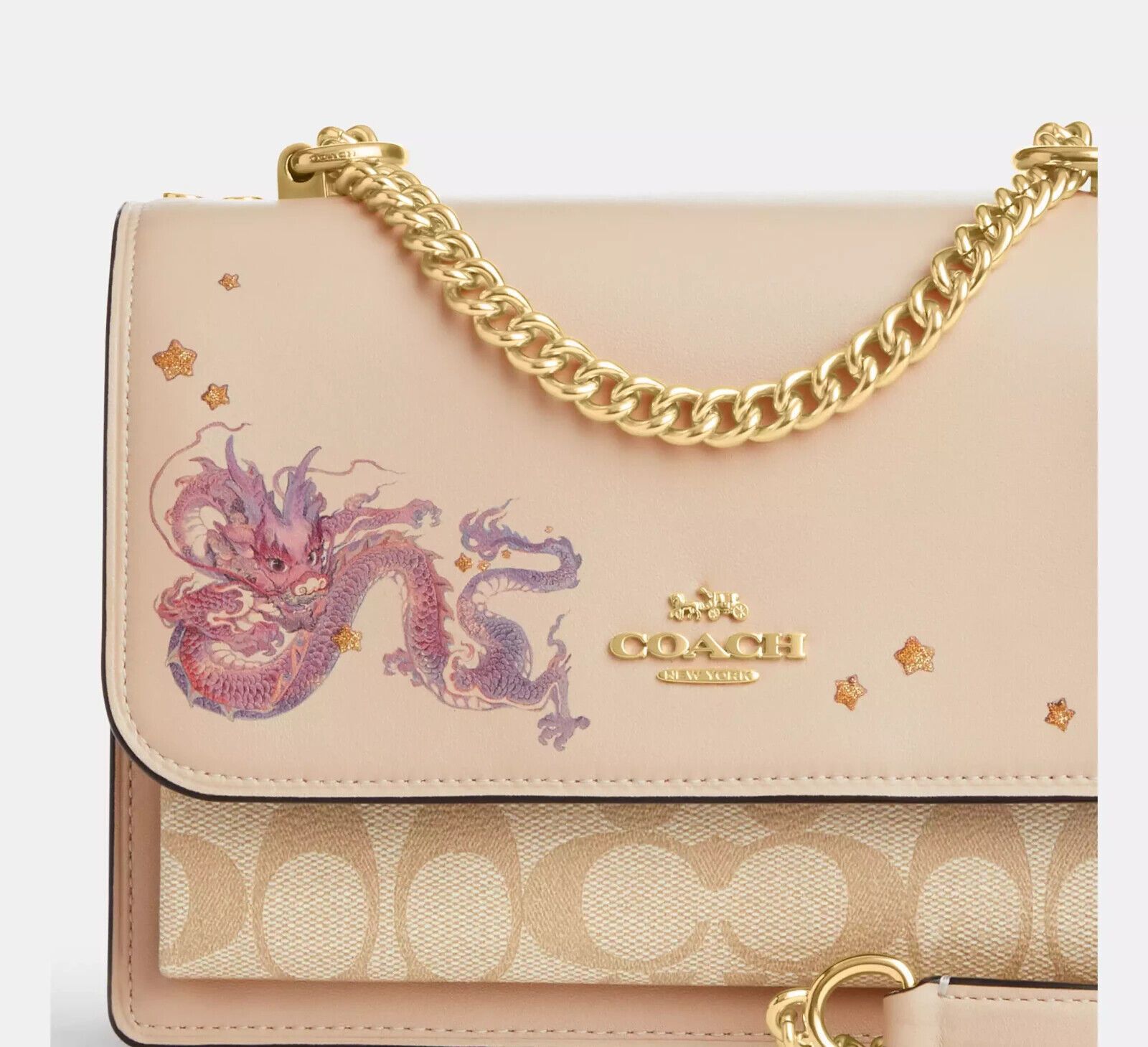 Coach New Year Klare Crossbody With Signature Canvas And Dragon Size ONE SIZE - 12 Thumbnail
