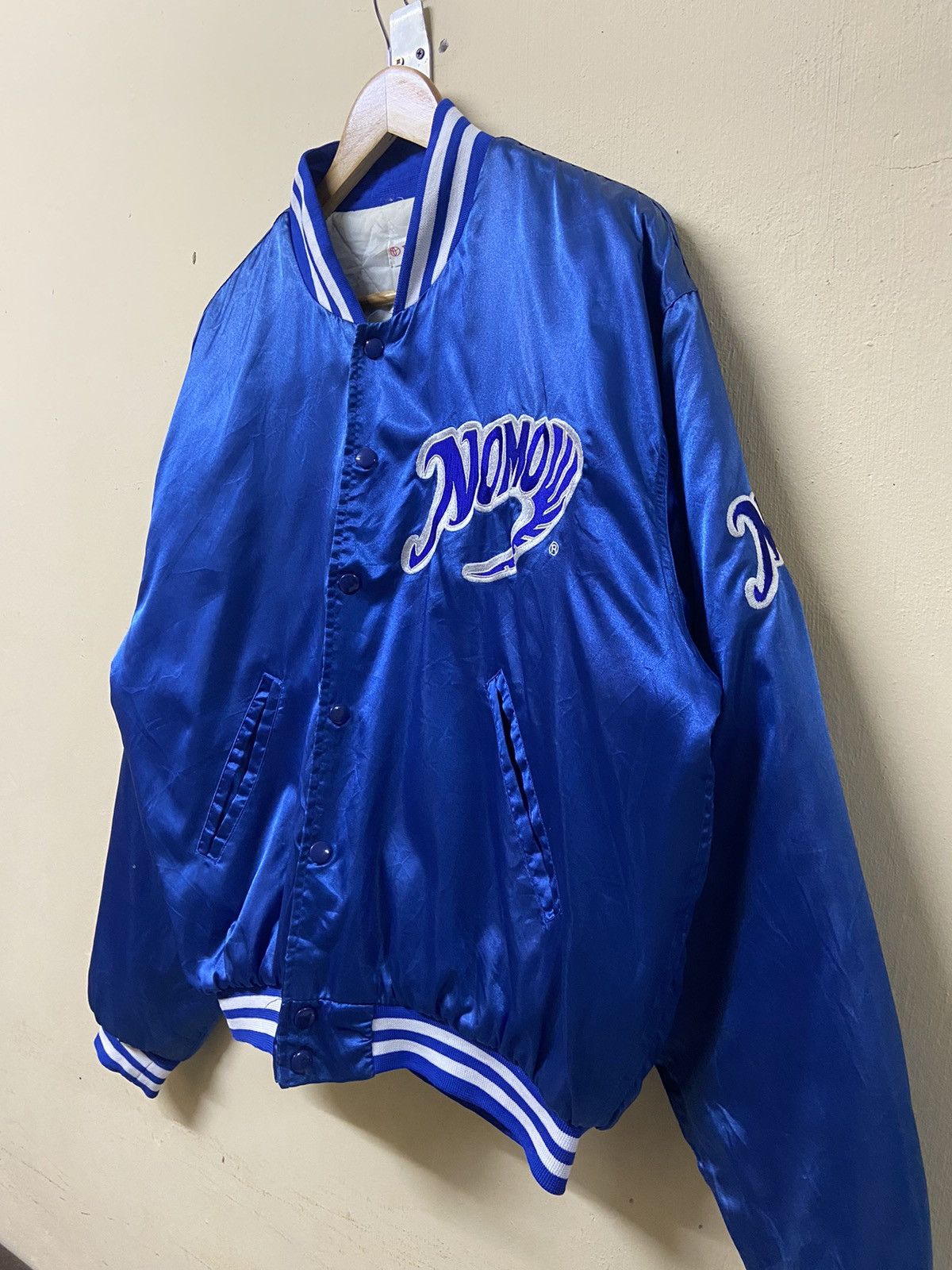 Vintage Toyota Hideo Nomo L.A Dodgers Varsity Jacket Size US L / EU 52-54 / 3 - 3 Thumbnail
