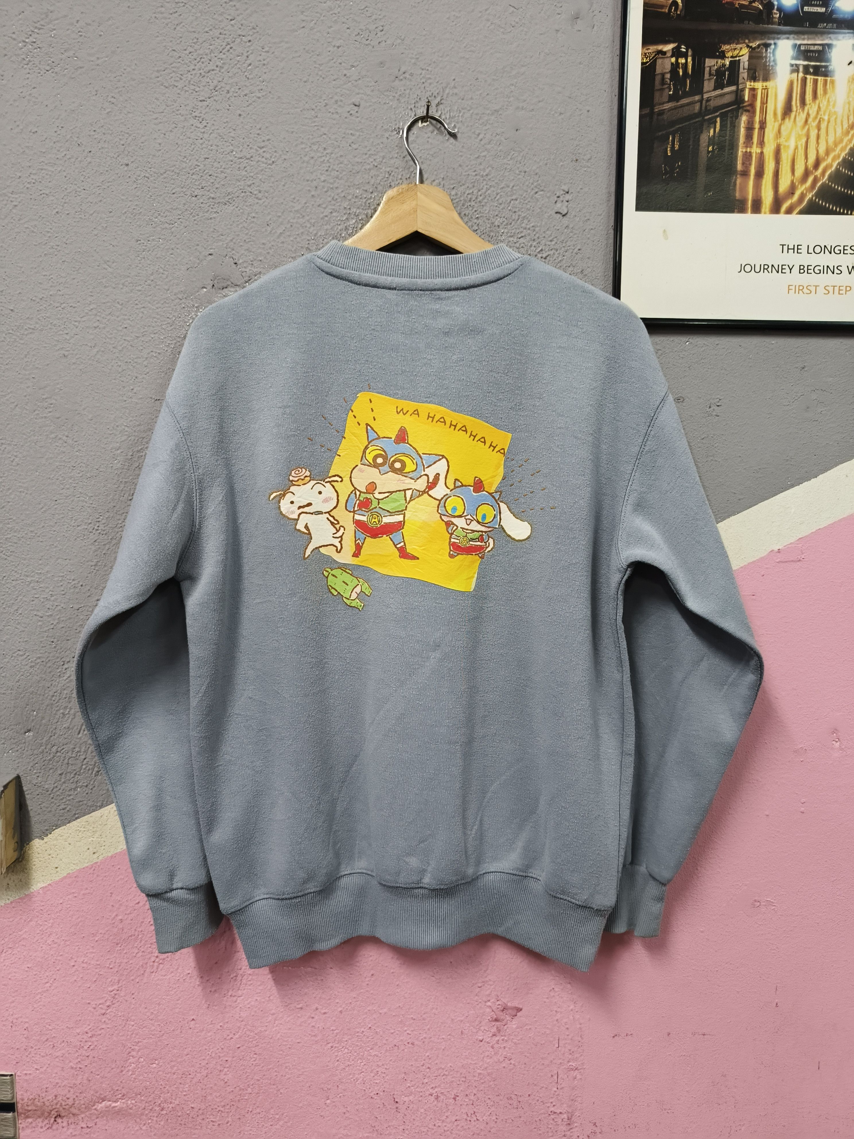Cartoon Network SANRIO CINNAMOROLL CRAYON SHINCHAN SWEATSHIRT Size M / US 6-8 / IT 42-44 - 1 Thumbnail