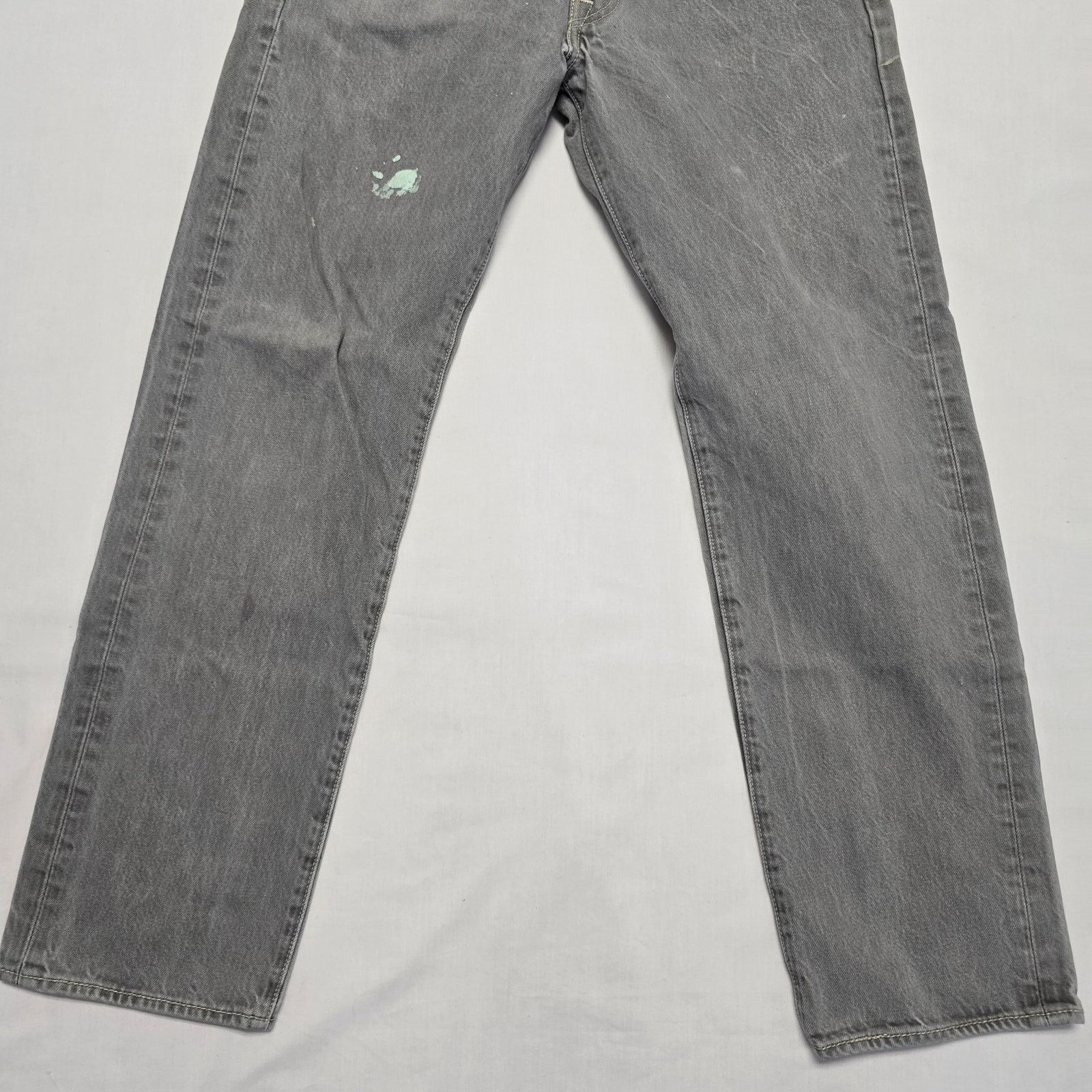 Levi's Levi's 501 Men's Gray Jeans 34x34 Distressed Vintage Style Size US 34 / EU 50 - 9 Thumbnail
