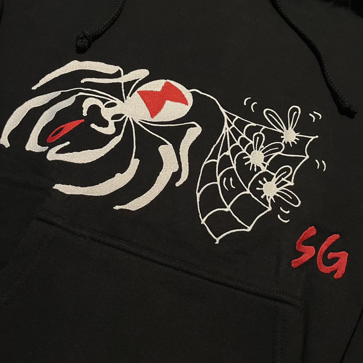 Plague Boulevard Plague Blvd Spider Gang Embroidered Hoodie Rare Lil Darkie Size US M / EU 48-50 / 2 - 4 Thumbnail
