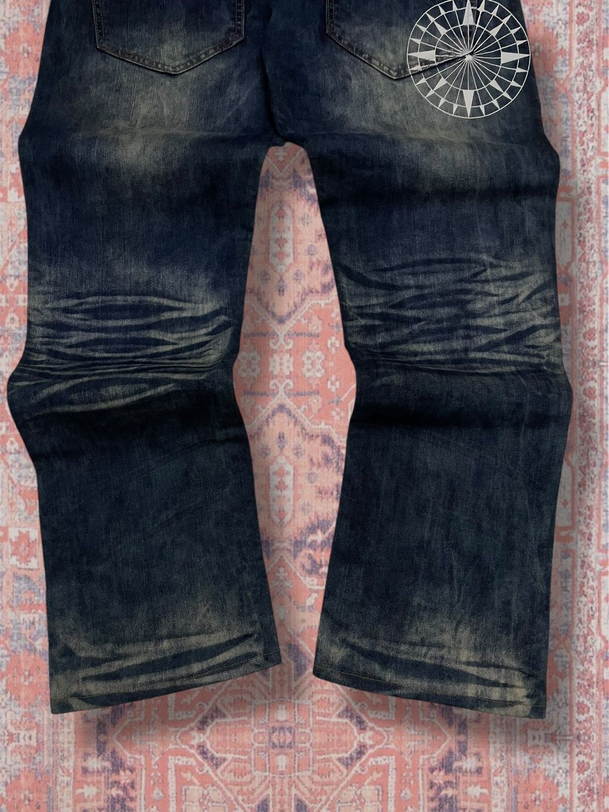 Beauty Beast Vintage 1990s Designer Japan Tradition Queen Of Storm Denim Size US 32 / EU 48 - 11 Thumbnail