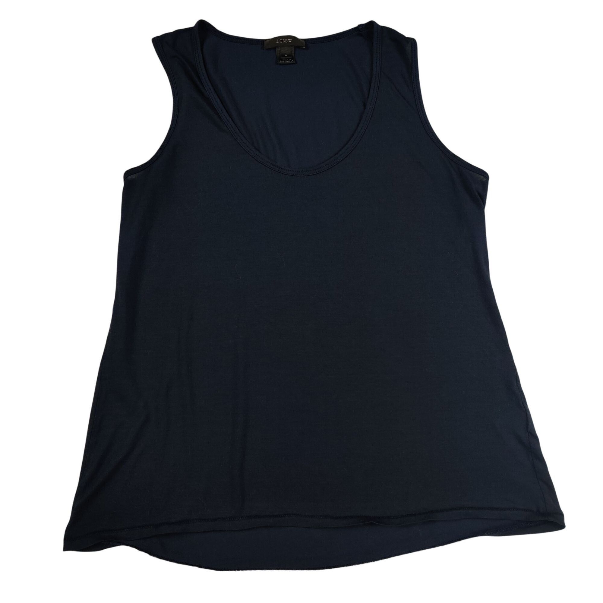 J.Crew J.Crew Scoop Neck Tank Top S Navy Blue Stretch Preppy Minima Size S / US 4 / IT 40 - 11 Thumbnail