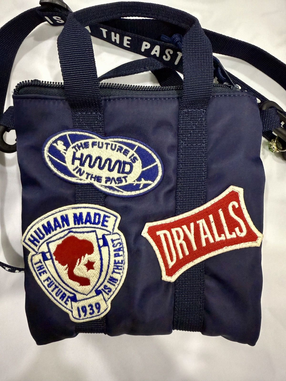 Human Made Human Made Mini Helmet Bag Navy - Preloved - 6.5” x 7” Size ONE SIZE - 4 Thumbnail