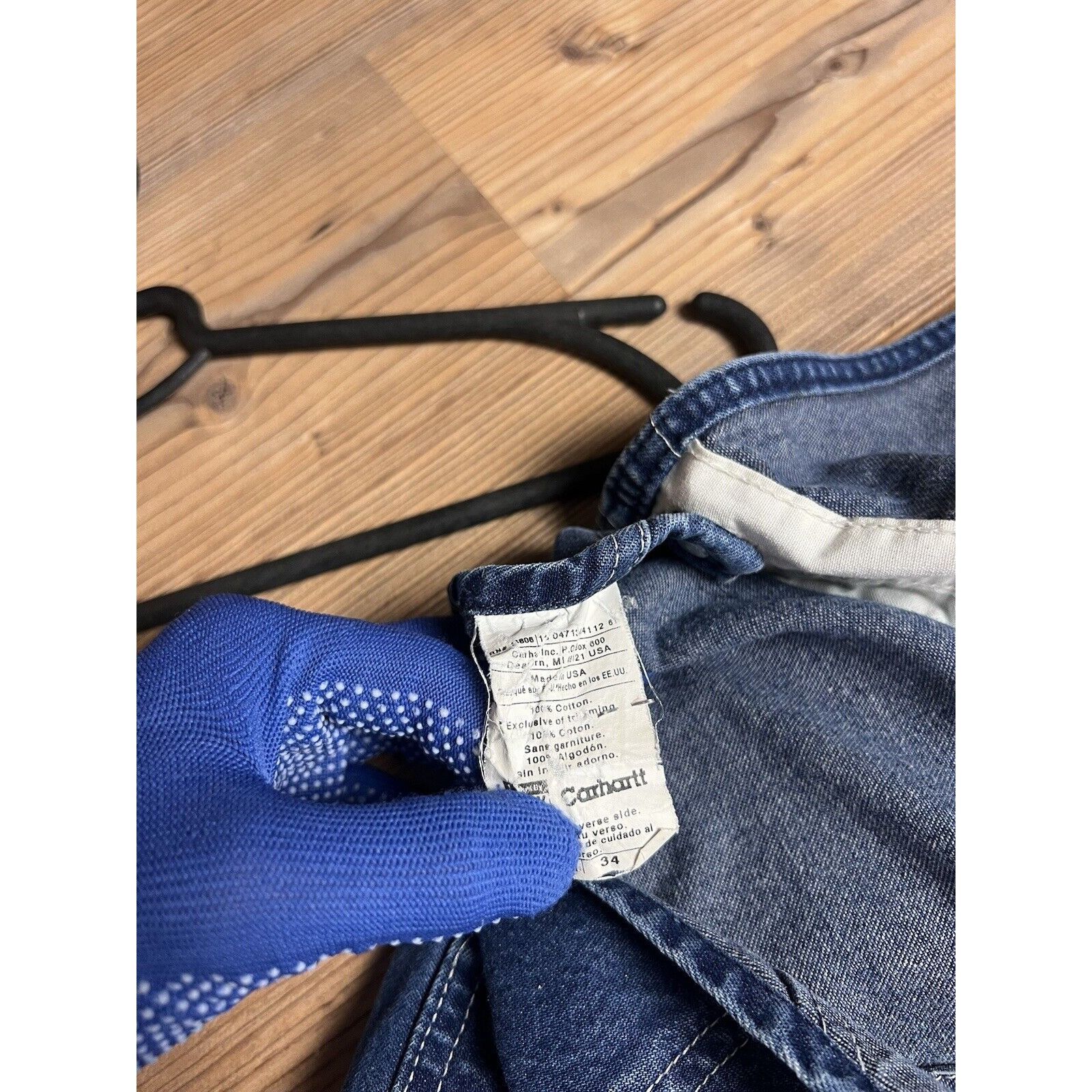 Carhartt Carhartt Vintage USA Women`s Workwear Blue Denim Bib Overall Size XXS / US 00 / IT 34 - 15 Thumbnail
