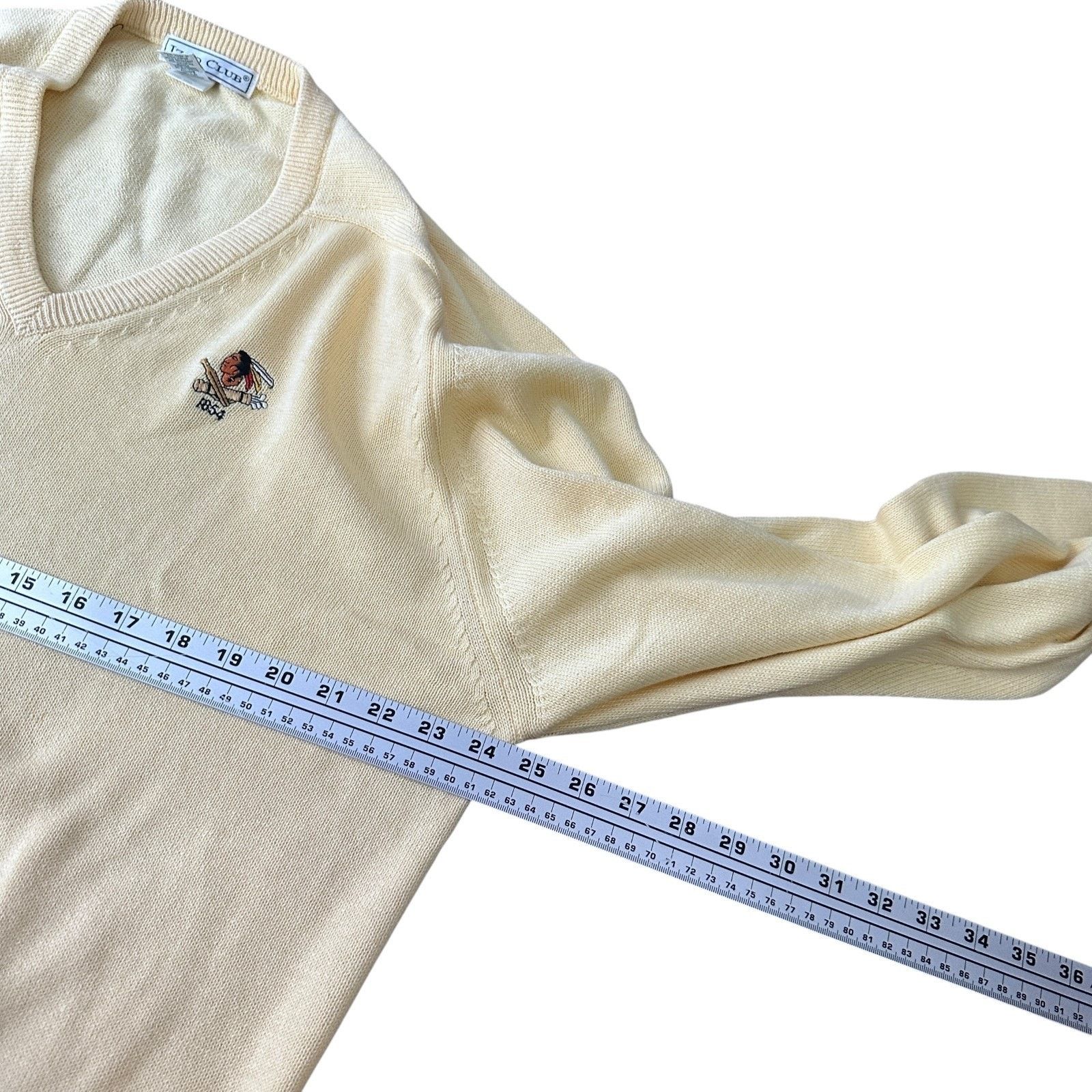 Other Vintage Izod Club Sweater Men's XL Yellow Philadelphia 80s Size US XL / EU 56 / 4 - 7 Thumbnail
