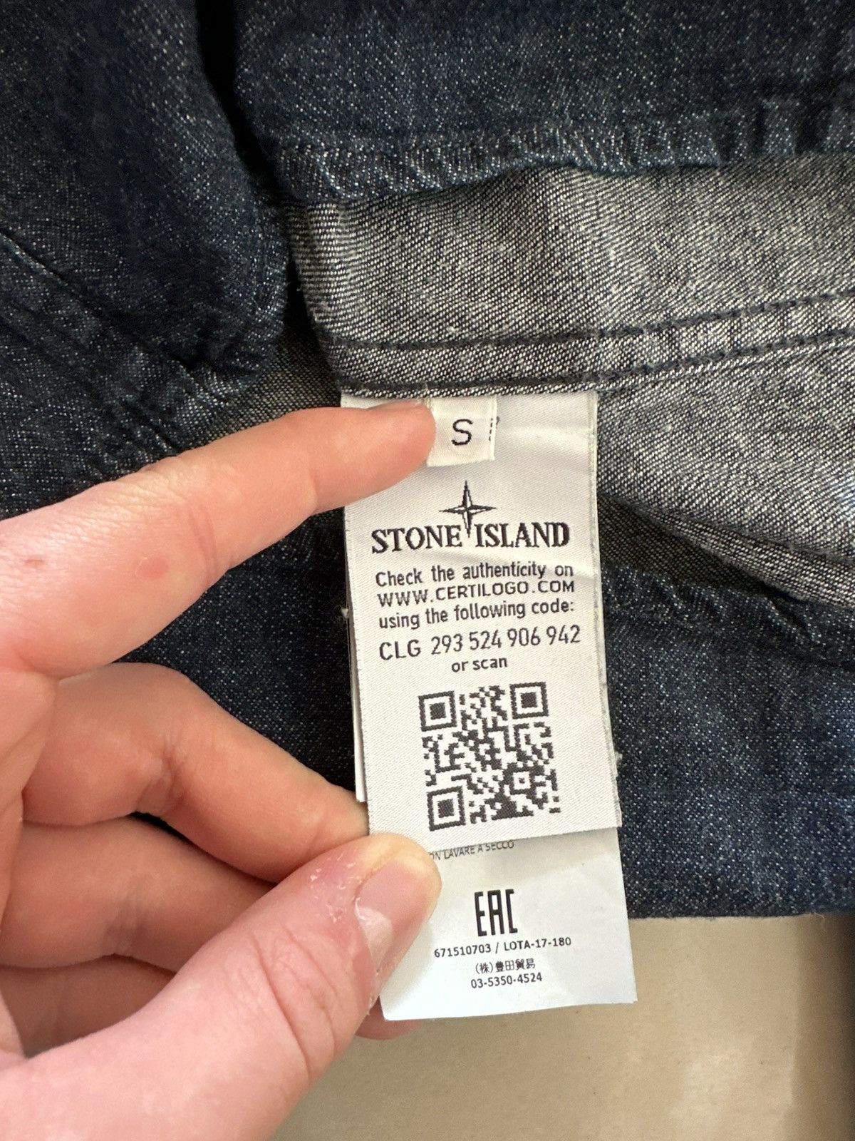 Stone Island Stone island denim jeans overshirt jacket S men Size US S / EU 44-46 / 1 - 6 Thumbnail