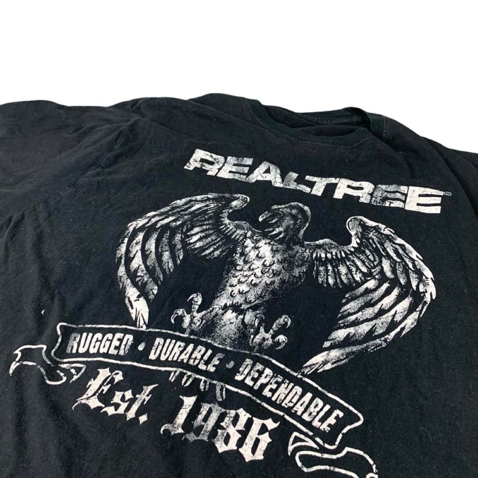 Affliction × Realtree × Vintage Y2k Afflcition Style Realtree Baggy T-shirt Size US XXL / EU 58 / 5 - 2 Thumbnail