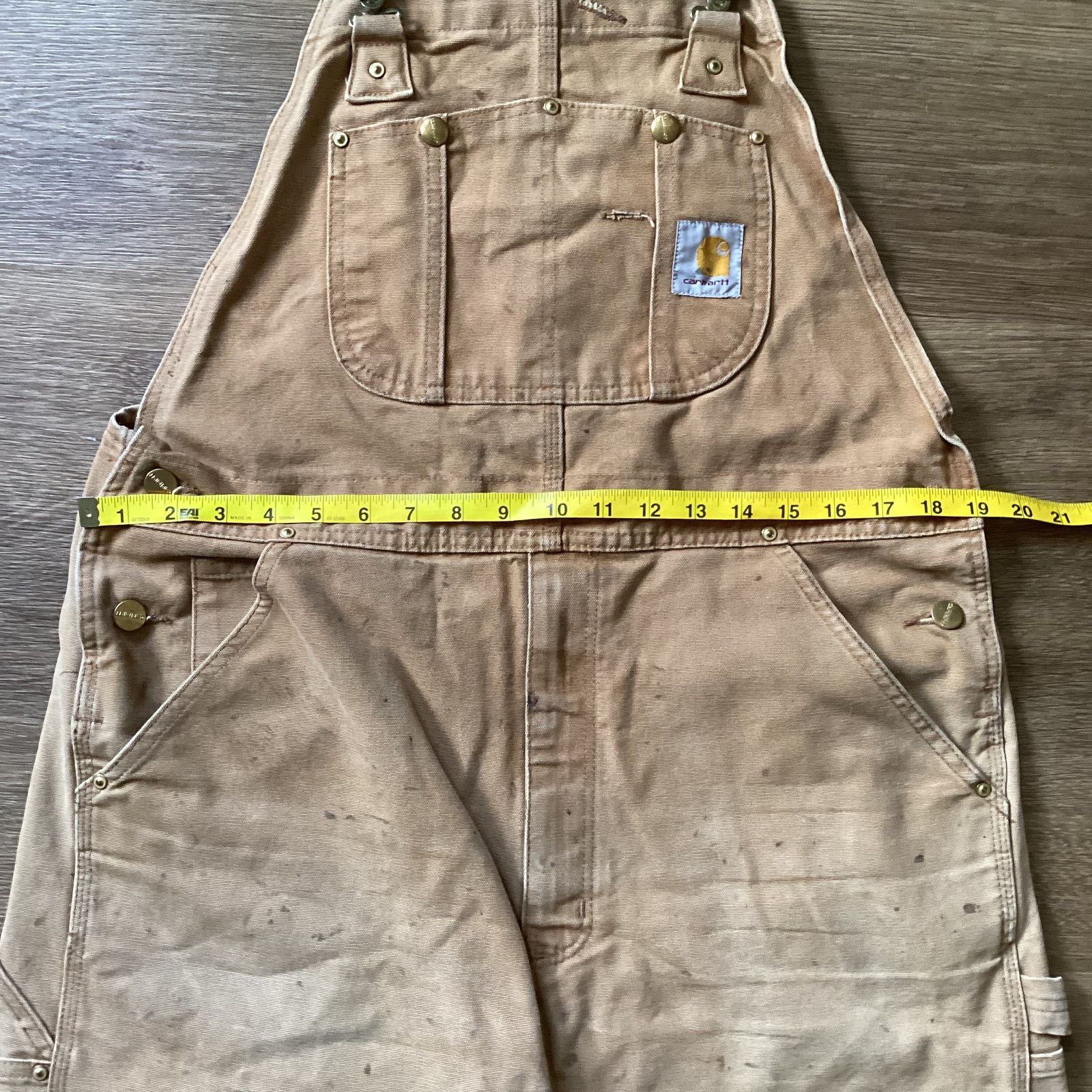 Carhartt Faded Tan Carhartt Overalls 36 x 28 Size US 38 / EU 54 - 3 Thumbnail