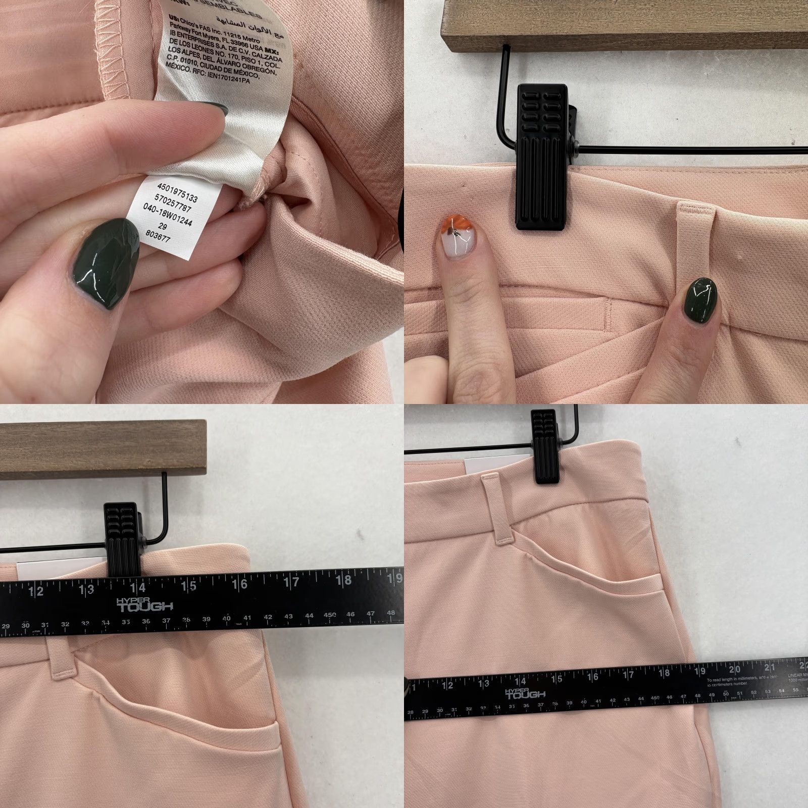 White House Black Market White House Black Market Pants Womens 8L Pink Curvy Slim Ankle Stretch Wool NWT Size 30" / US 8 / IT 44 - 8 Thumbnail