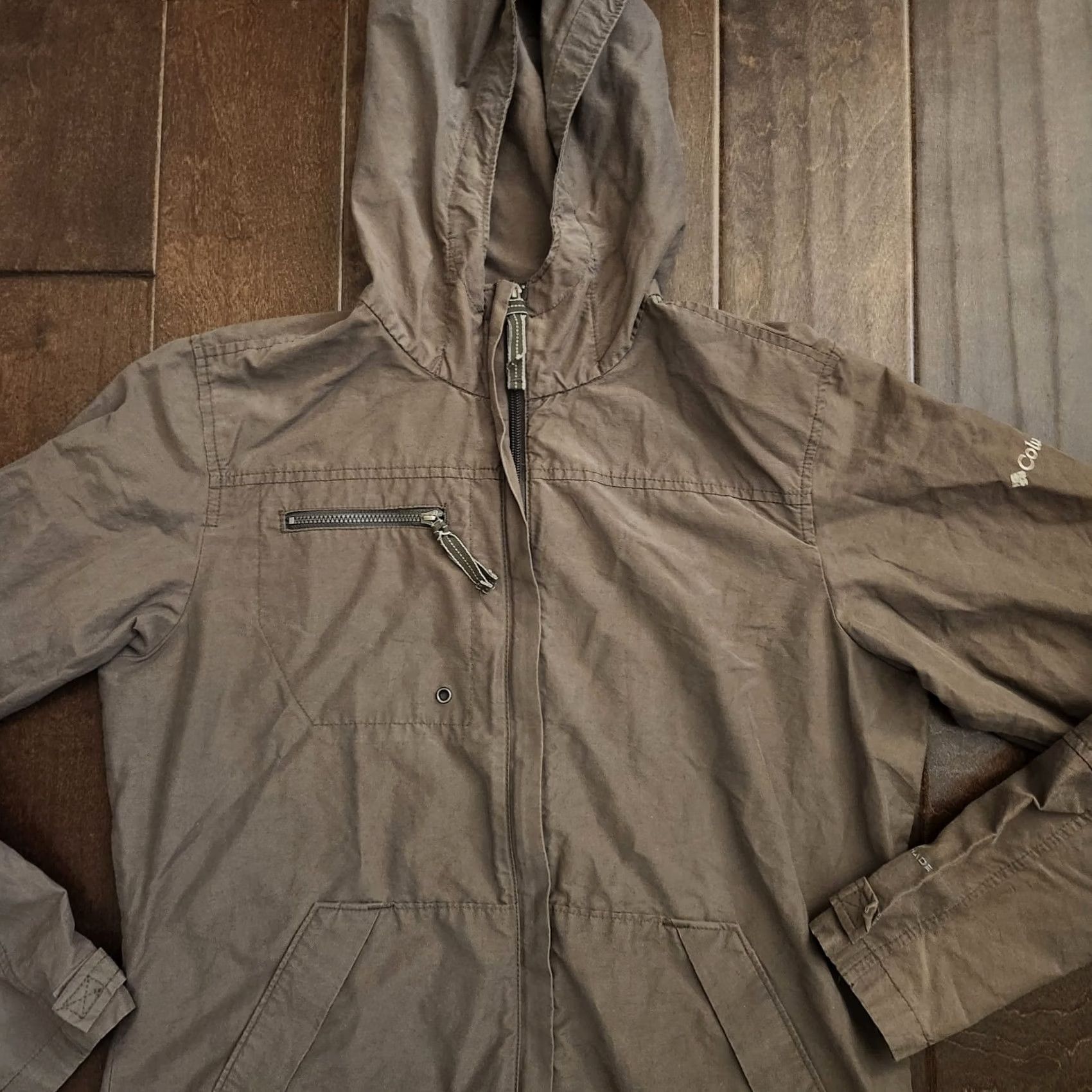 Vintage Columbia Women’s Hooded Jacket Brown Full Zip Windbreaker M Size M / US 6-8 / IT 42-44 - 6 Thumbnail