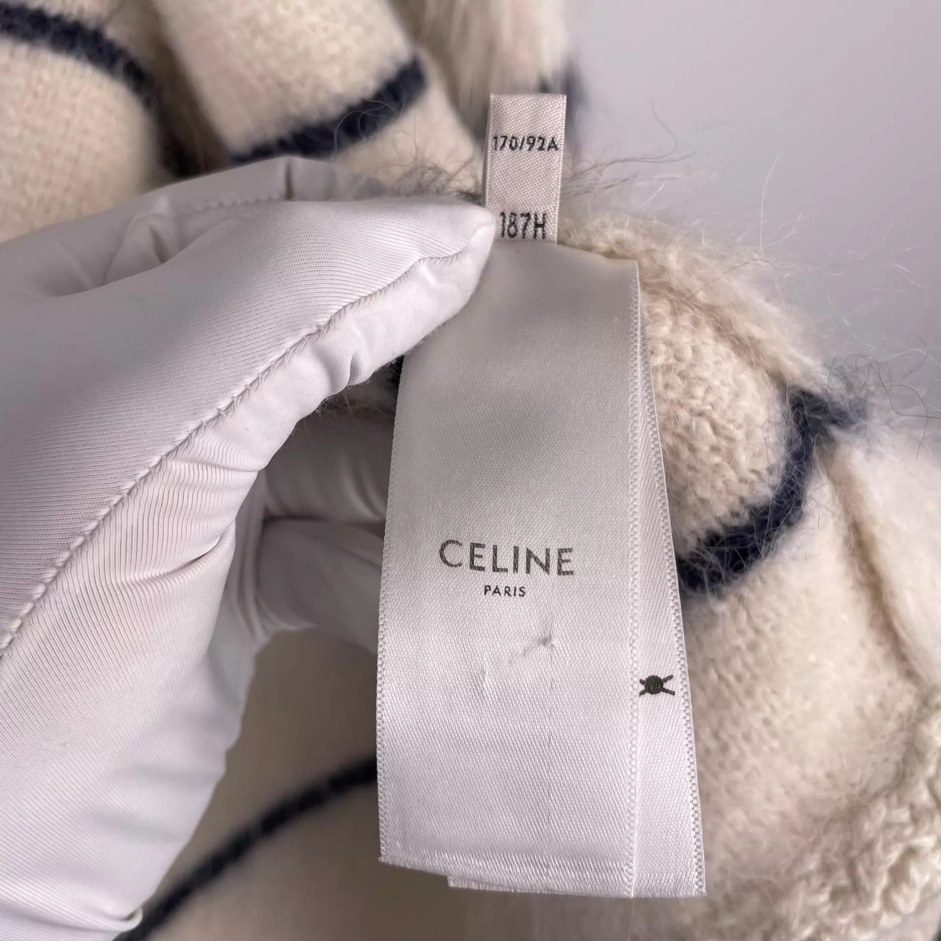 Celine Celine Wool Cardigan Size 1 Color Blocked Size S / US 4 / IT 40 - 6 Thumbnail