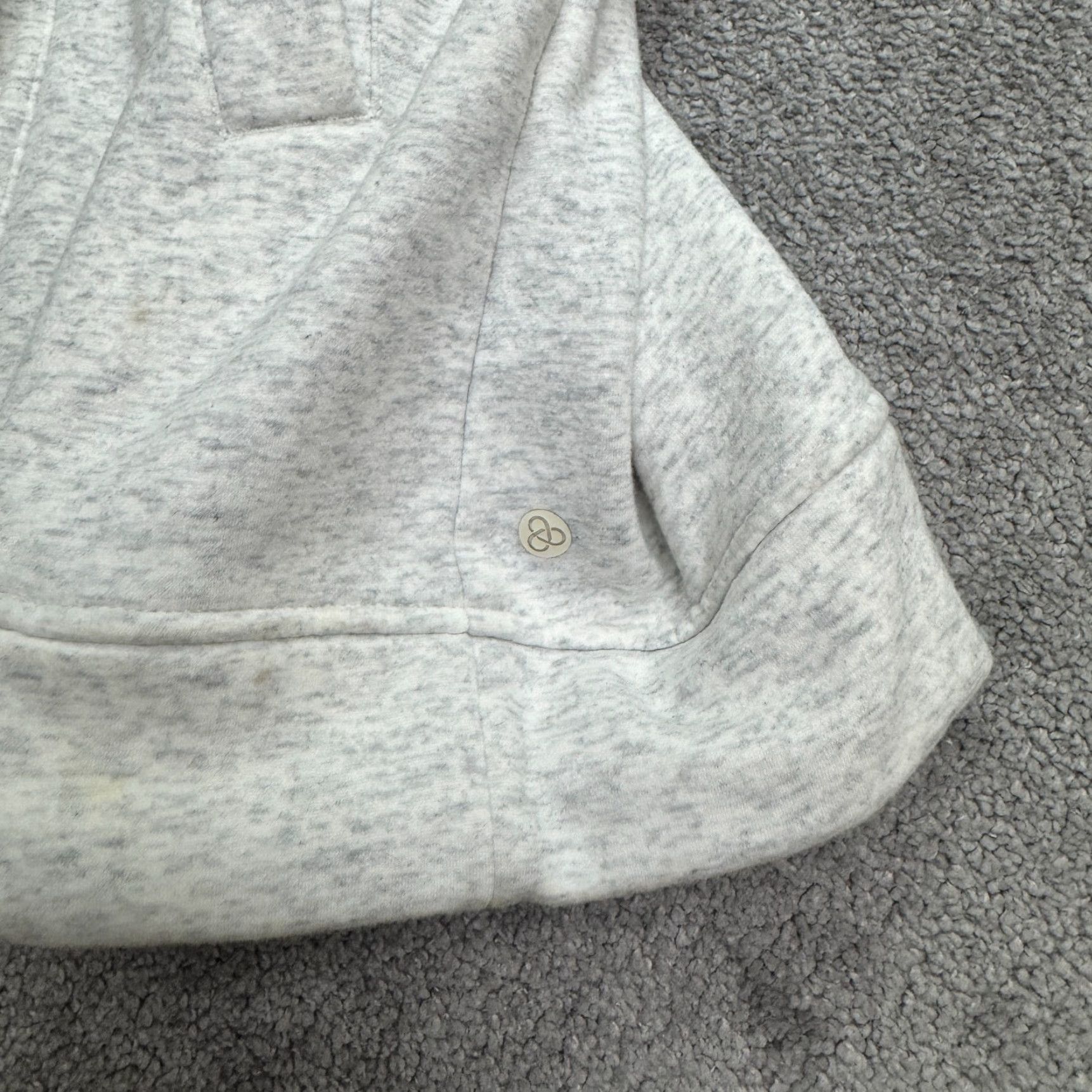 Vintage Zella Full Zip Hoodie Sweatshirt Womens Small Light Gray Fleece Athletic Active Size S / US 4 / IT 40 - 3 Thumbnail