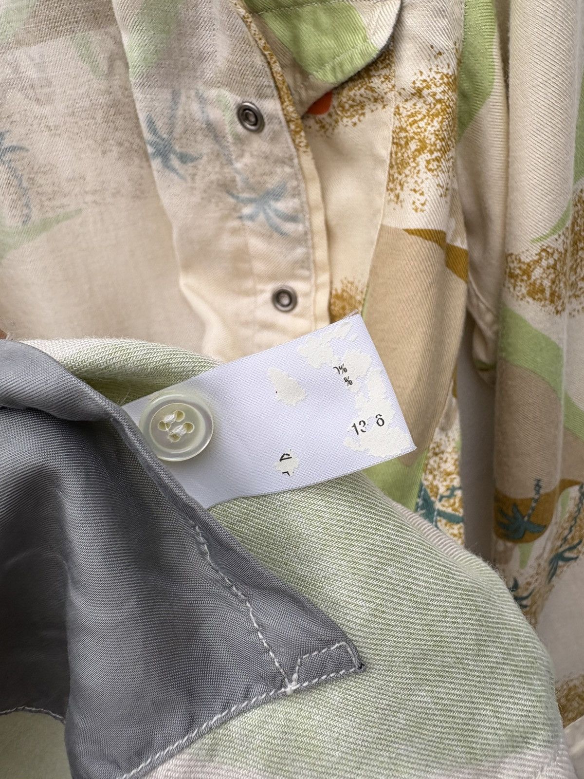 HOLLYWOOD RANCH MARKET H R Market All Over Print Rayon Pearl Snap Button Shirt Size US XS / EU 42 / 0 - 11 Thumbnail