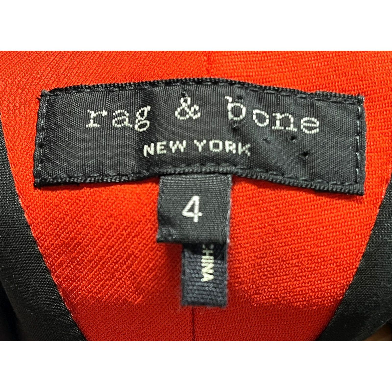 Rag & Bone Rag & Bone Mini Dress Womens 4 Orange Sleeveless Pockets Shift V-Neck Party/Cocktail Size S / US 4 / IT 40 - 7 Thumbnail
