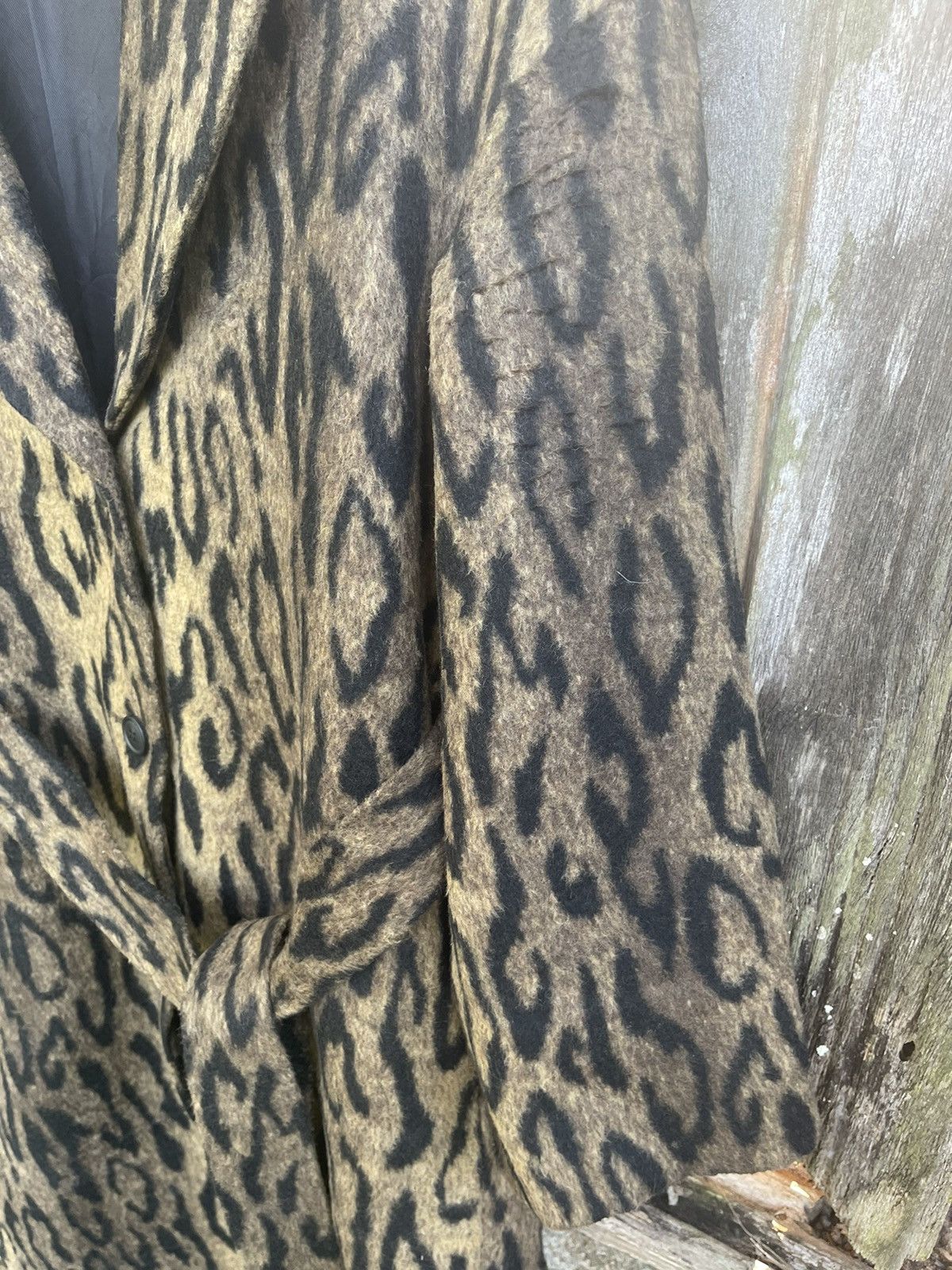 Japanese Brand MOUSSY Leopard Faux Fur Robe Coat – Tokyo Streetwear Luxe Size US M / EU 48-50 / 2 - 8 Thumbnail