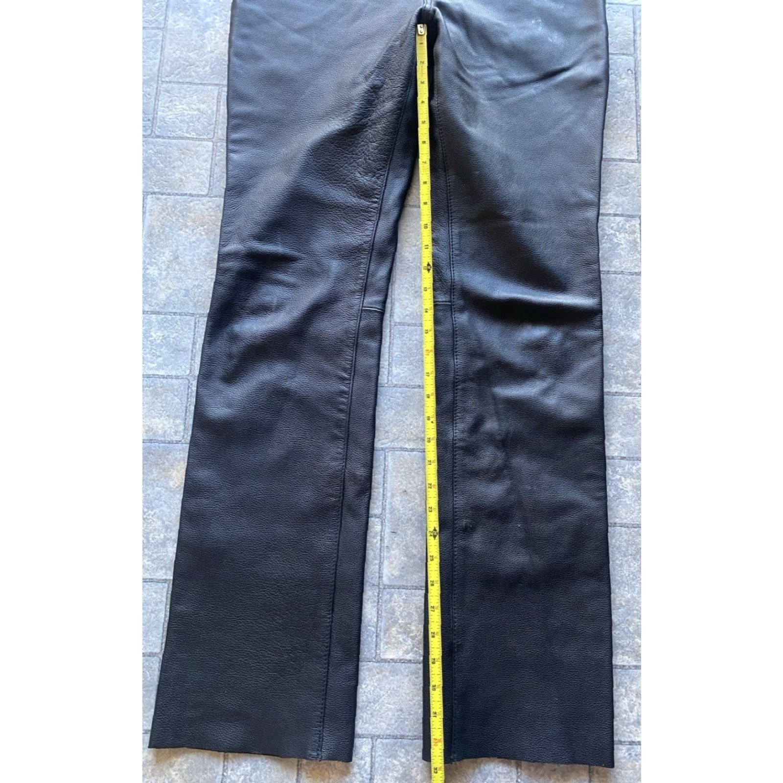 Vintage First Classics Leather Pants Women Black Size 10 Size 32" / US 10 / IT 46 - 7 Thumbnail