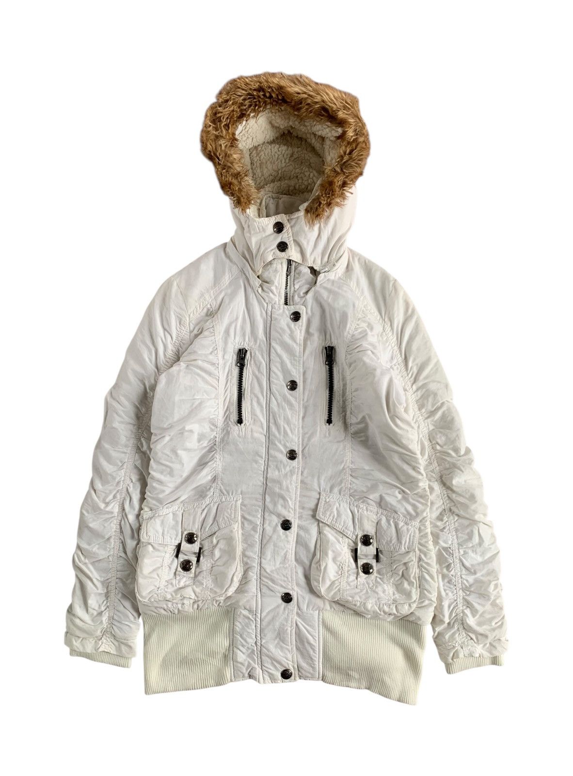 In The Attic 2000s Sky bomber faux fur Y2k style Size US M / EU 48-50 / 2 - 1 Thumbnail