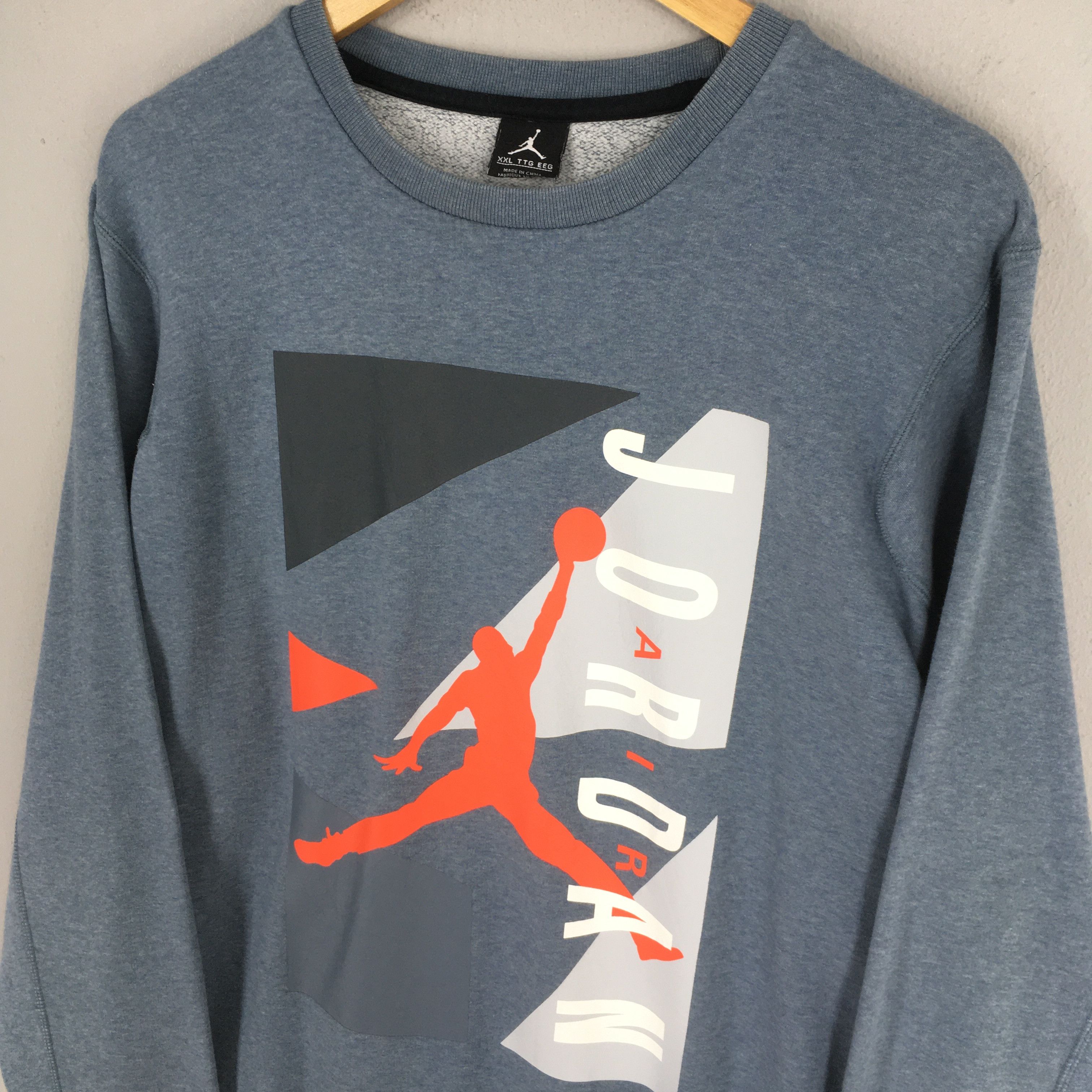 Nike Vintage Nike Air Jordan NBA Baseball Sweatshirt 2XLarge Size US XXL / EU 58 / 5 - 3 Thumbnail