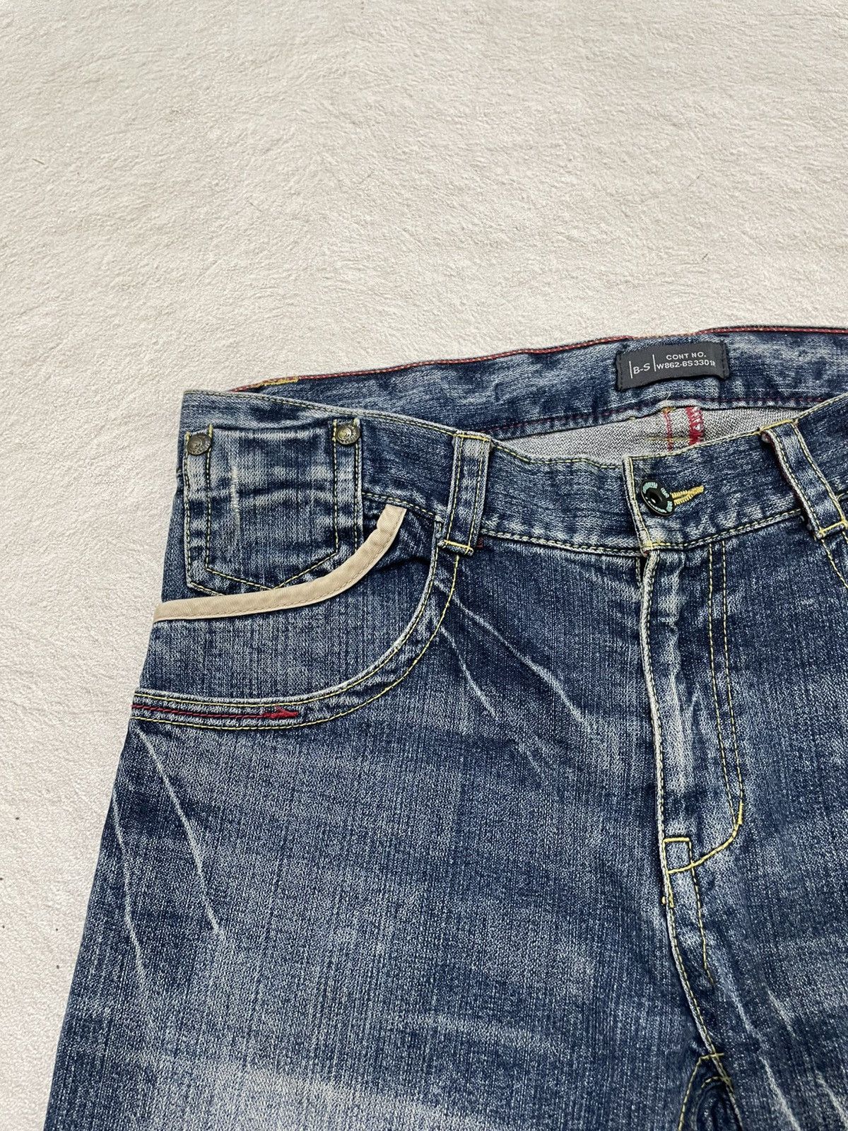 Hysteric Glamour 2000s Hysteric Flare Raw Denim Heavy Fading Embroidered Y2K Size US 36 / EU 52 - 7 Thumbnail