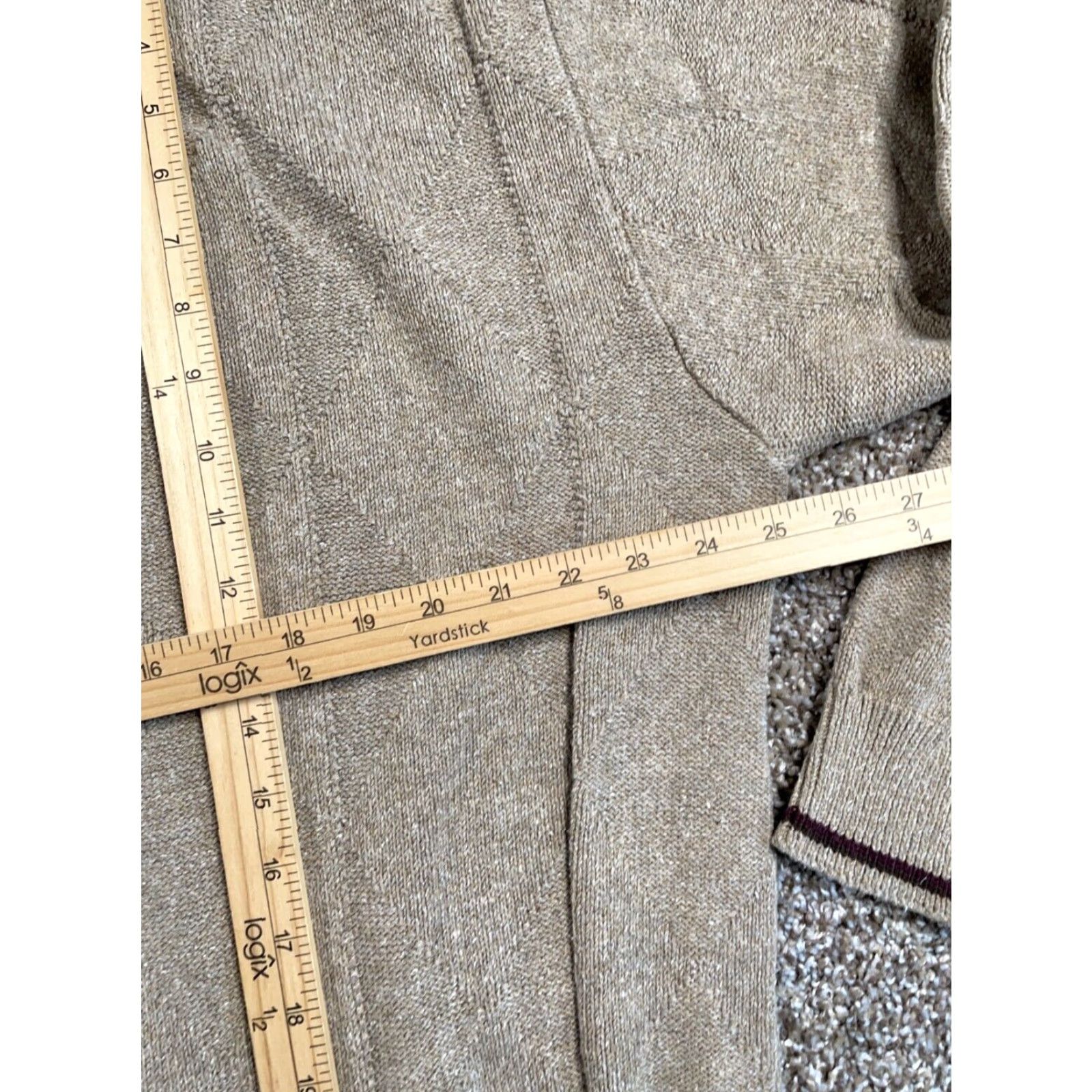 Vintage VINTAGE Golf Sweater Shirt Adult XL Beige Embroidered Front | Croft & Barrow USA Made Heavyweight Knit Pullover Mens Size US XL / EU 56 / 4 - 6 Thumbnail