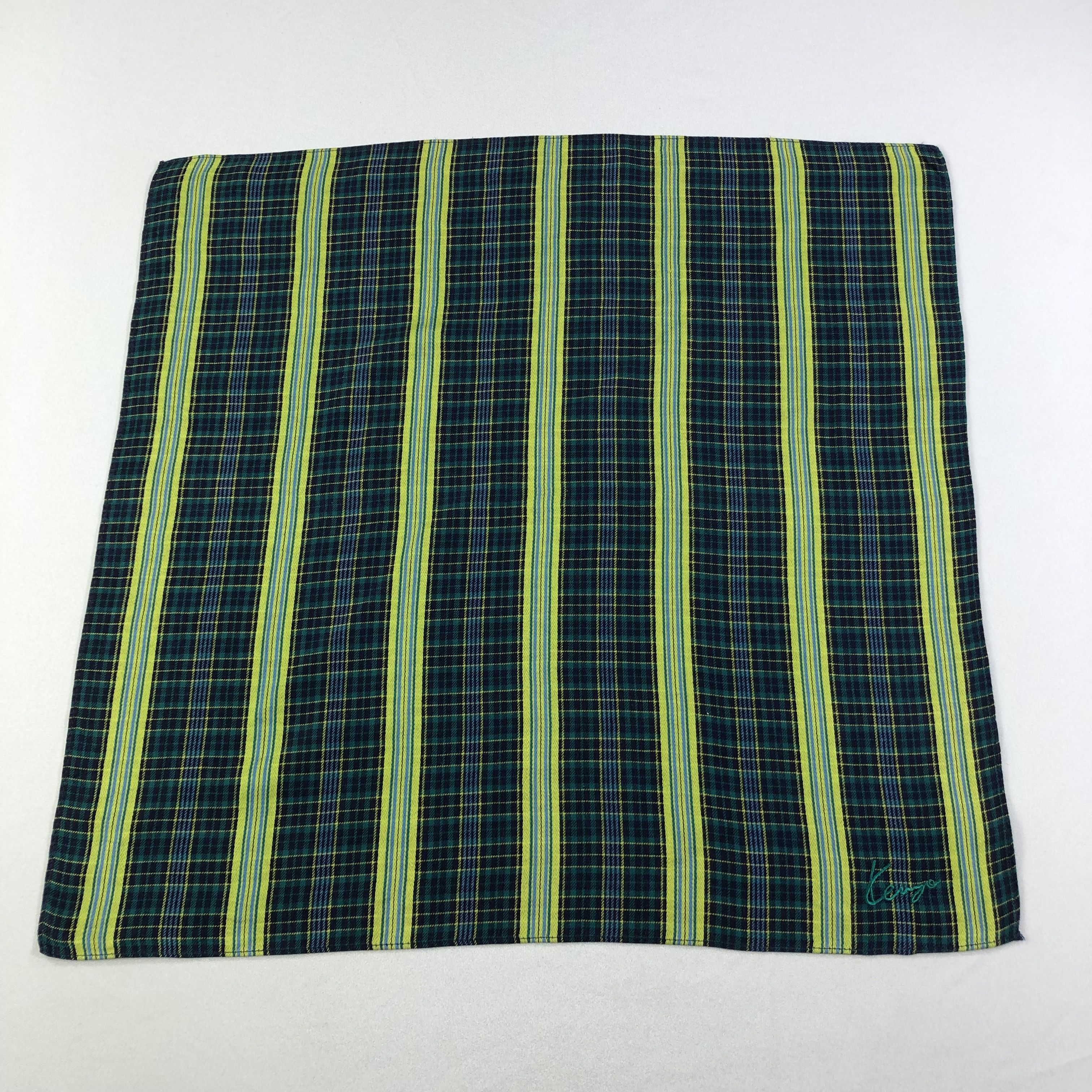 Kenzo Kenzo Neon Color Handkerchief Neckerchief Bandana H2224 Size ONE SIZE - 2 Thumbnail