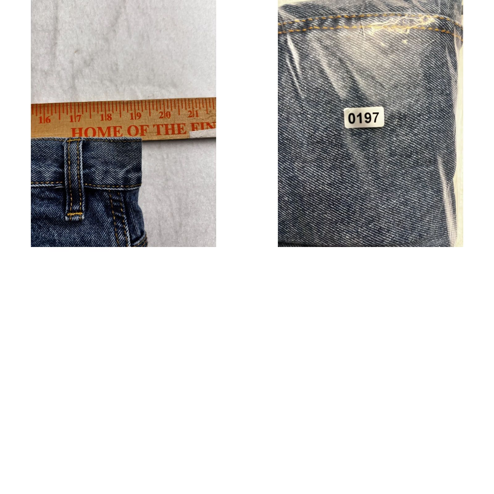 Vintage Rivet Supply Co Blue Jeans Men Straight Leg Pockets button zip closure 36x32 Fit (38x32) Size US 36 / EU 52 - 8 Thumbnail