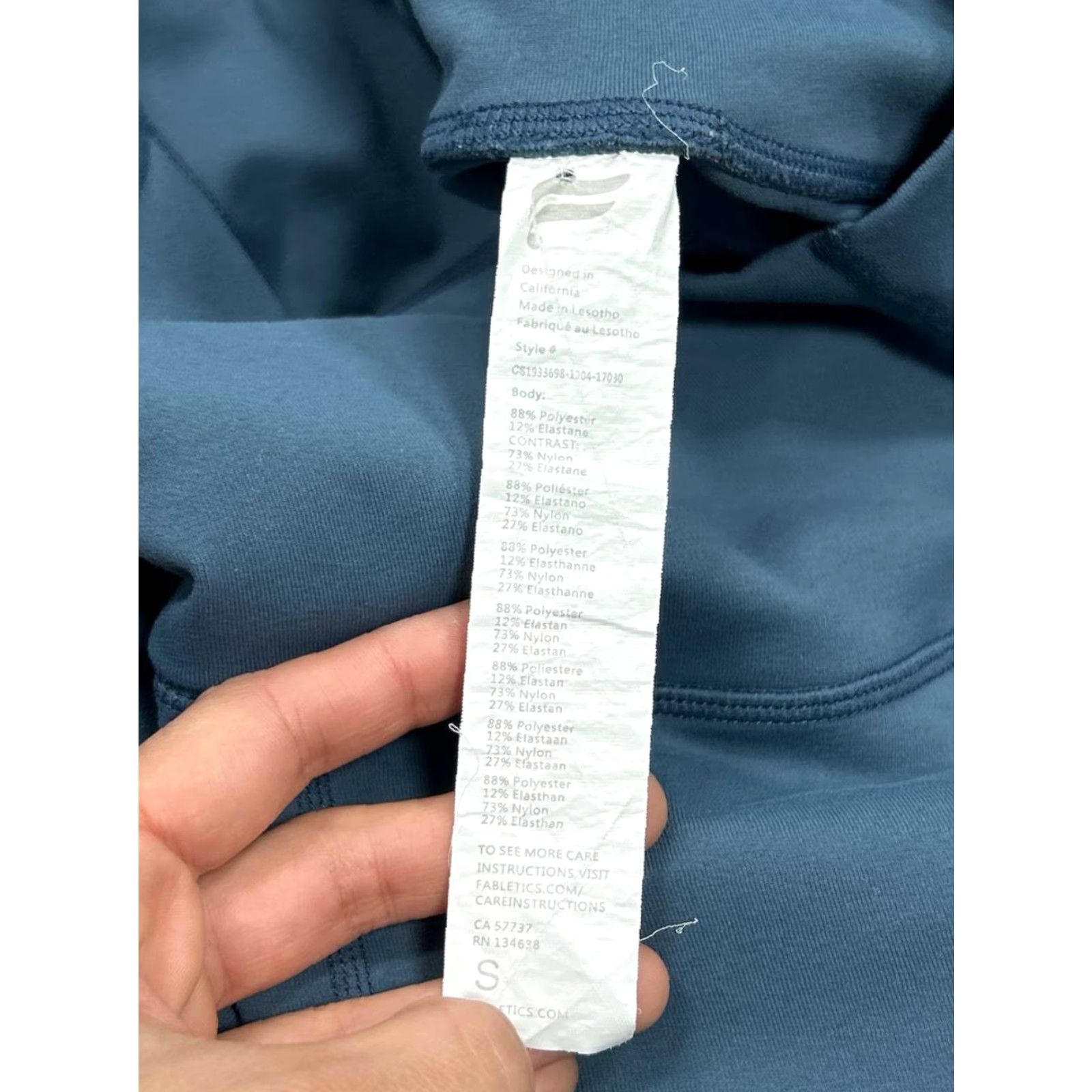 Fabletics Fabletics Leggings Womens Small Powerhold Blue Compression Pockets Crop - Athletic Activewear Sport Athleisure Pockets Size 28" / US 6 / IT 42 - 7 Thumbnail