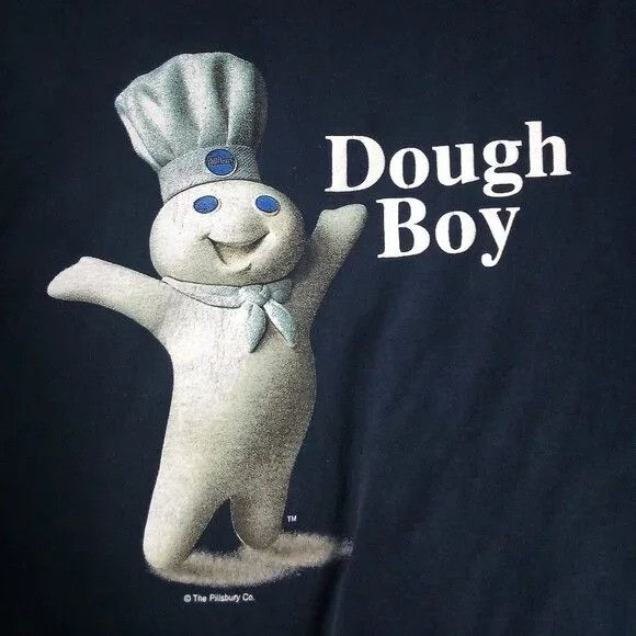 Lee Vintage 90s Pillsbury Dough Boy T-Shirt Size US L / EU 52-54 / 3 - 1 Thumbnail