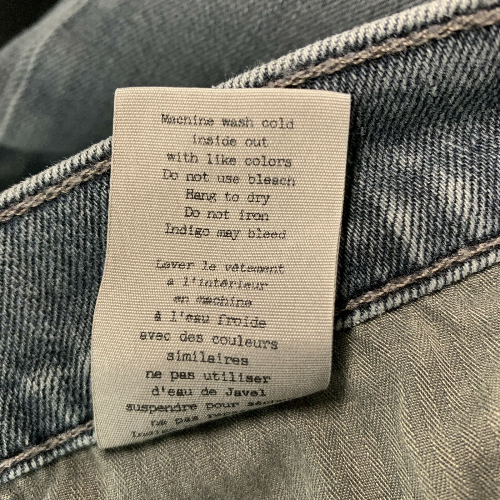Rag & Bone RAG & BONE 31 Grey Cotton Polyurethane Slim Button Fly Jeans Size US 31 - 7 Thumbnail