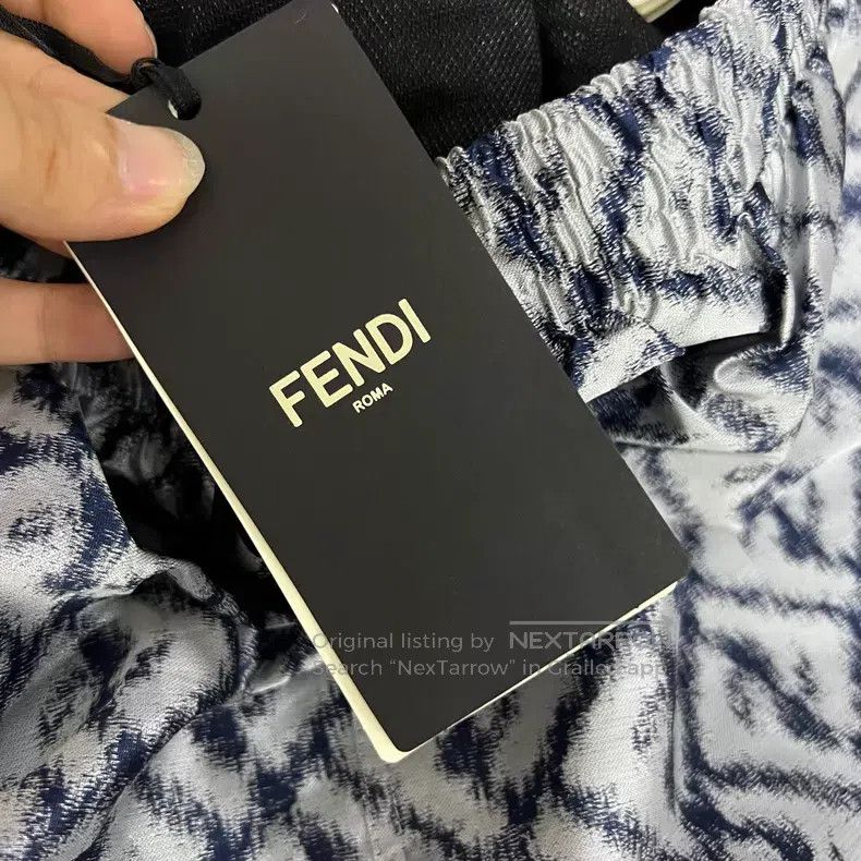Fendi Fendi Blue Full FF Short Pants Size US 36 / EU 52 - 5 Thumbnail