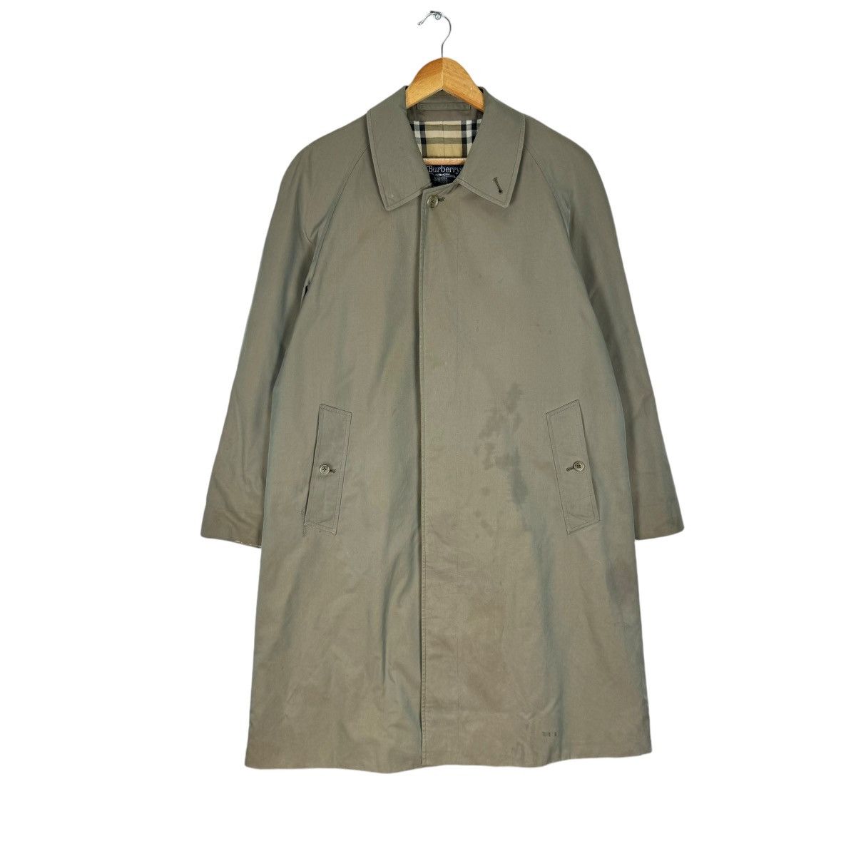 Burberry × Burberry Prorsum × Vintage ☀️BURBERRYS NOVA CHECK OVERCOAT LONG JACKET Size US M / EU 48-50 / 2 - 2 Thumbnail