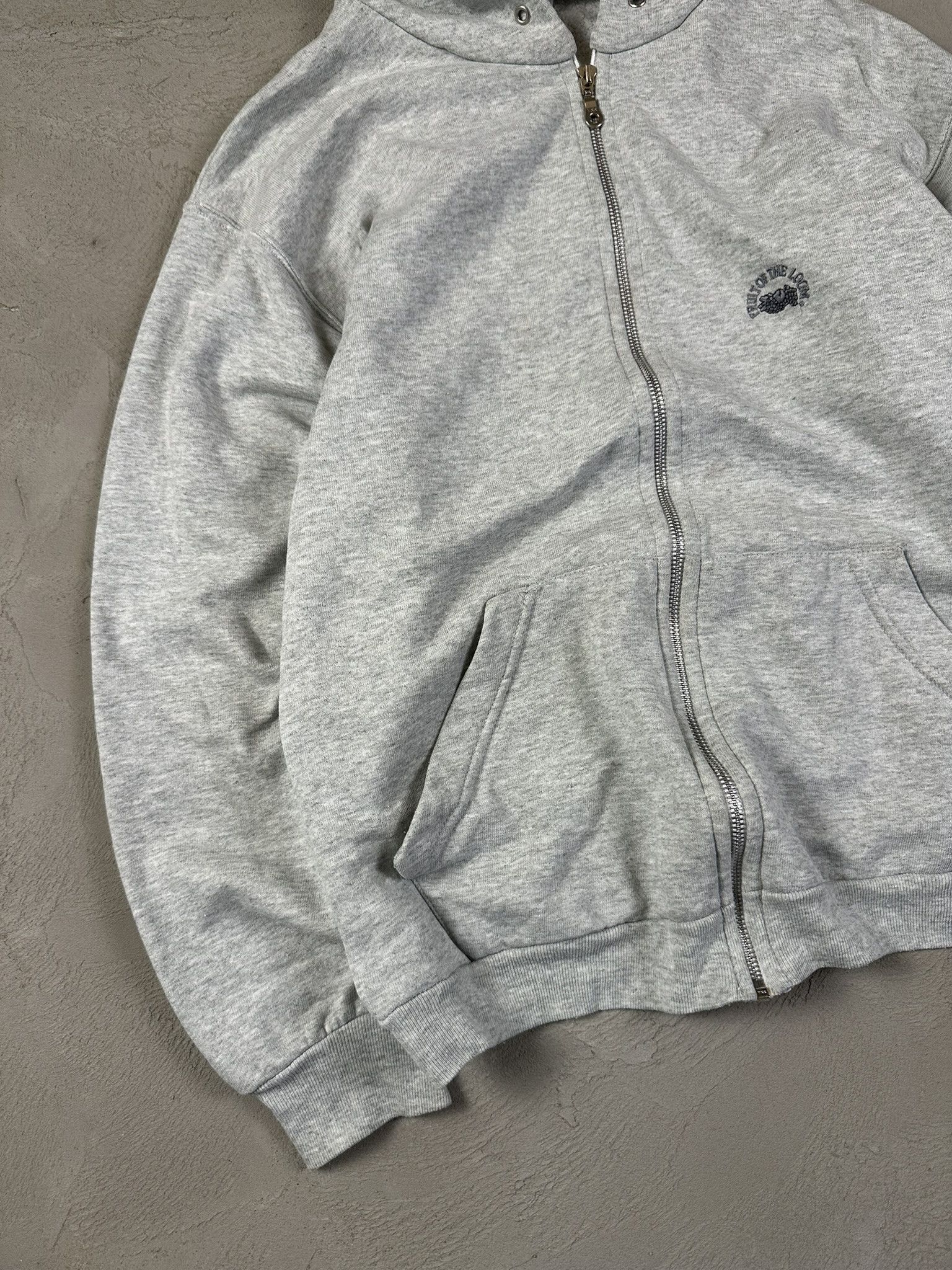 Fruit Of The Loom 90s Vintage Fruit Of The Loom Zip Basic Hoodie Size US L / EU 52-54 / 3 - 4 Thumbnail