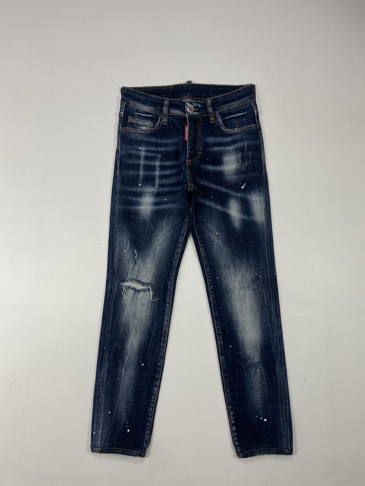 Dsquared2 🔥LASTDROP🔥 Dsquared D2 Tidy Biker Jeans Denim Painted Pants Size 24" / US 00 / IT 34 - 18 Thumbnail