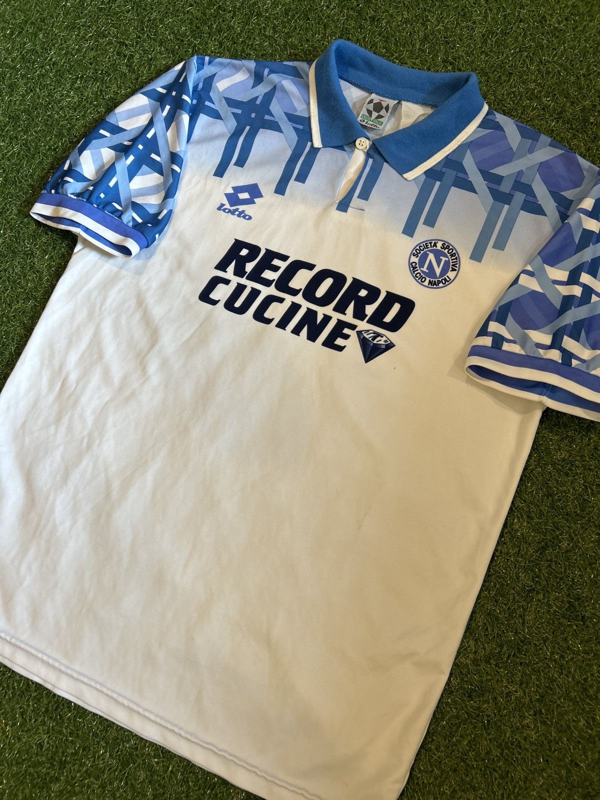 Lotto Sport × Vintage 94/95 SSC Napoli Away Shirt Size US L / EU 52-54 / 3 - 3 Thumbnail