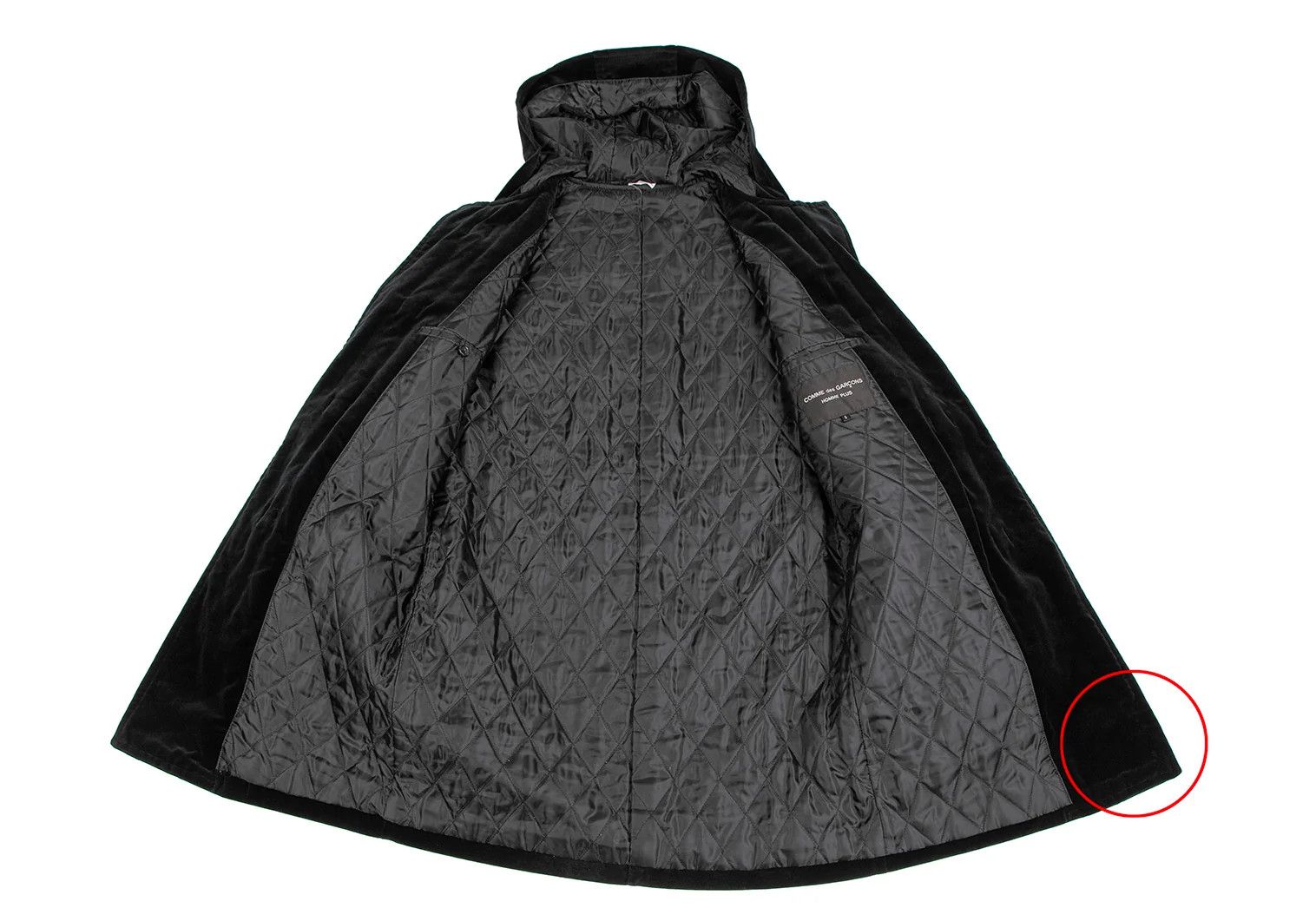 Comme des Garcons Homme Plus Velvet Duffle Coat in Black Size S Size US S / EU 44-46 / 1 - 12 Thumbnail