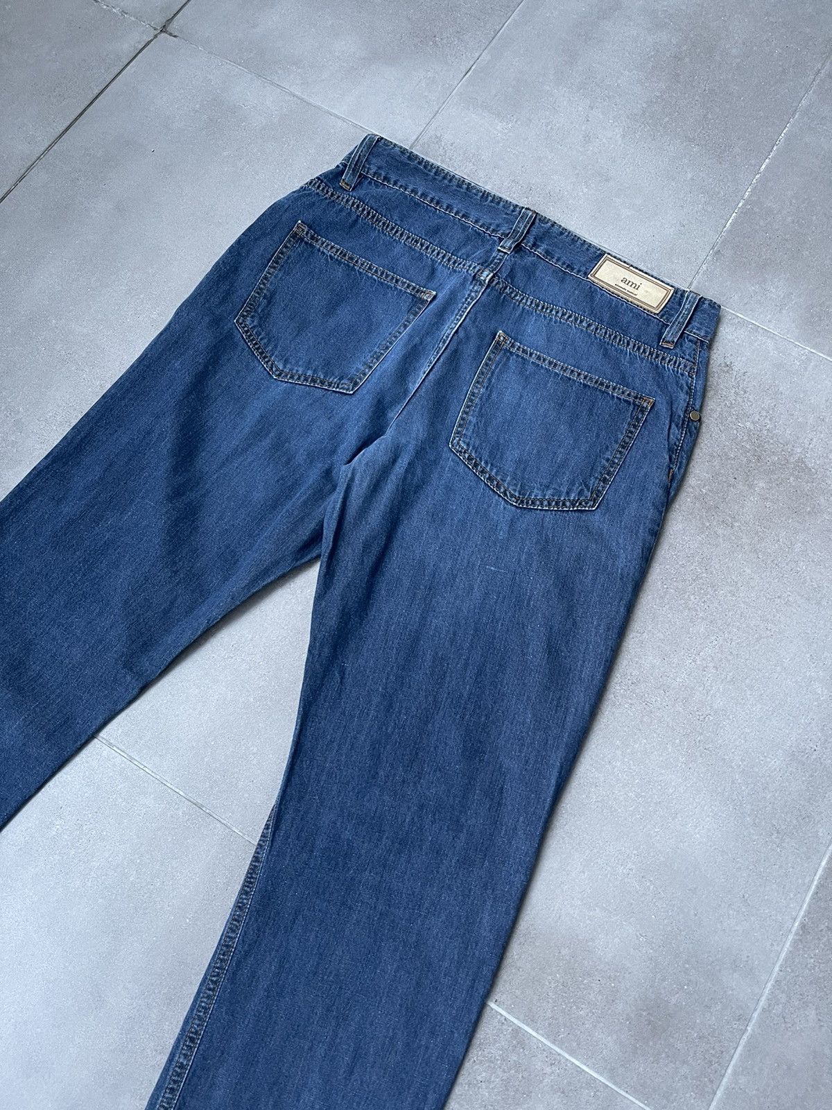 AMI AMI Alexandre Mattiussi Indigo Denim Pants Size US 30 / EU 46 - 13 Thumbnail