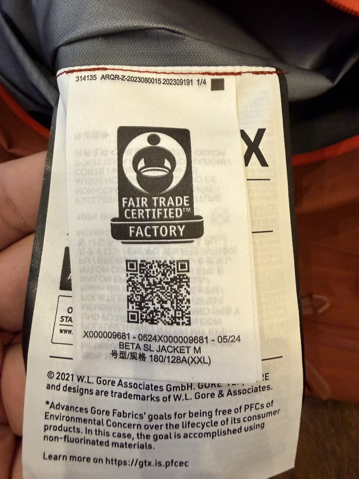 Arc'teryx Arc’teryx Beta SL Jacket – XXL – Sequoia/Solaris Size US XXL / EU 58 / 5 - 11 Thumbnail