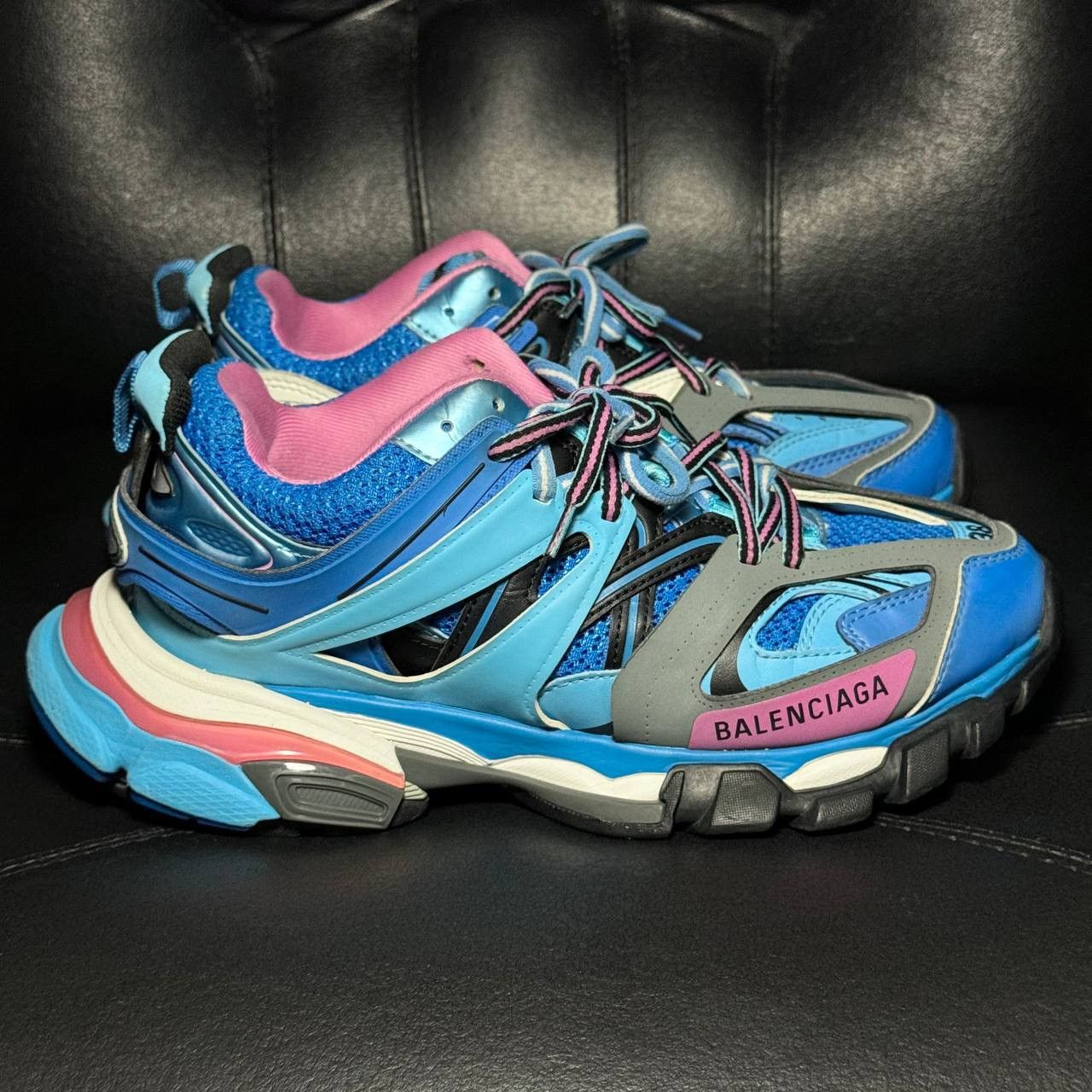 Balenciaga Balenciaga track 1 blue pink Size US 5.5 / EU 38 - 1 Thumbnail