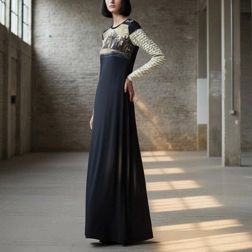 Other The Cop Copine Neutral Maxi Dress Size ONE SIZE - 2 Thumbnail